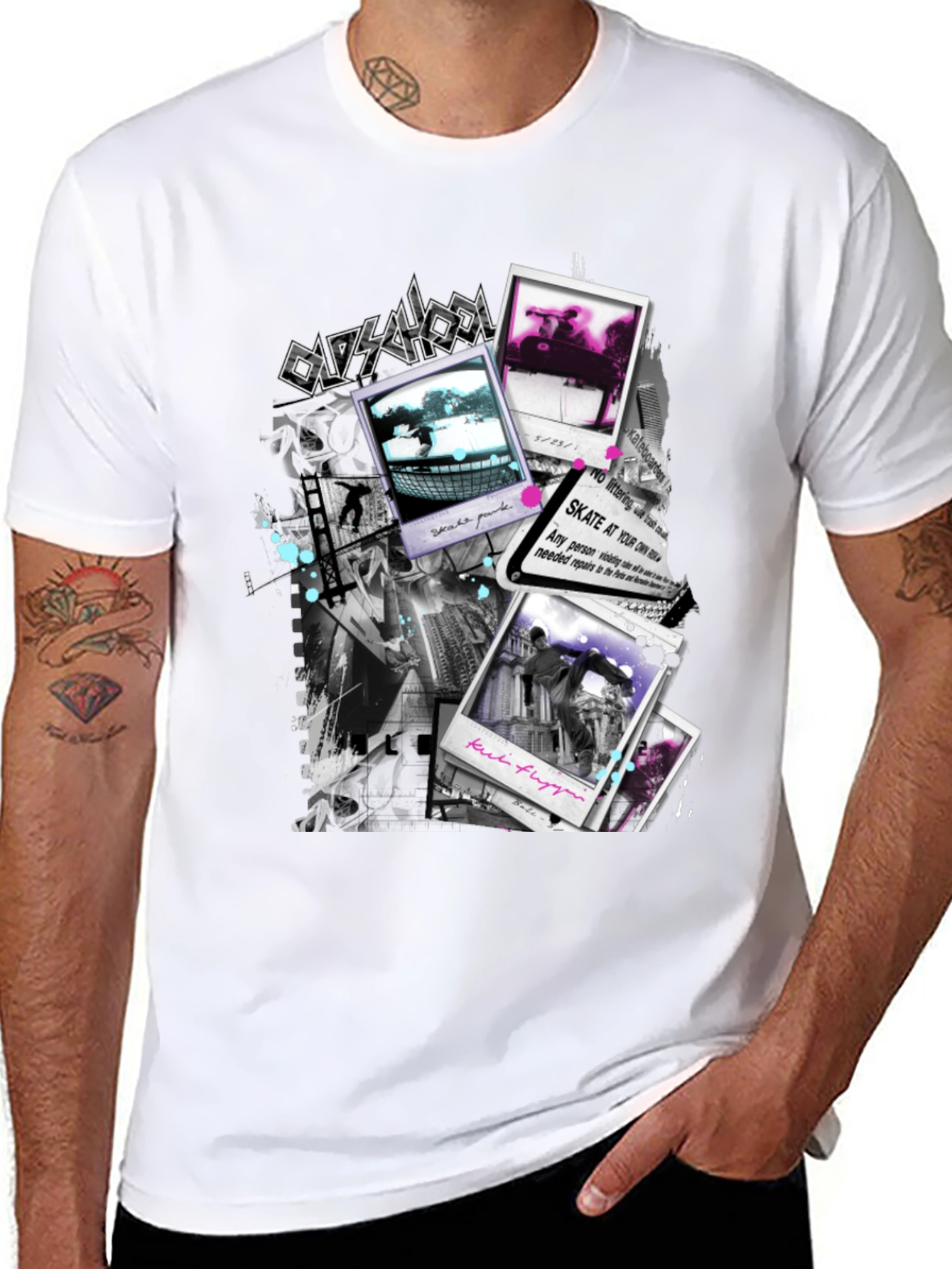 Oldschool Black Graphic T-Shirt