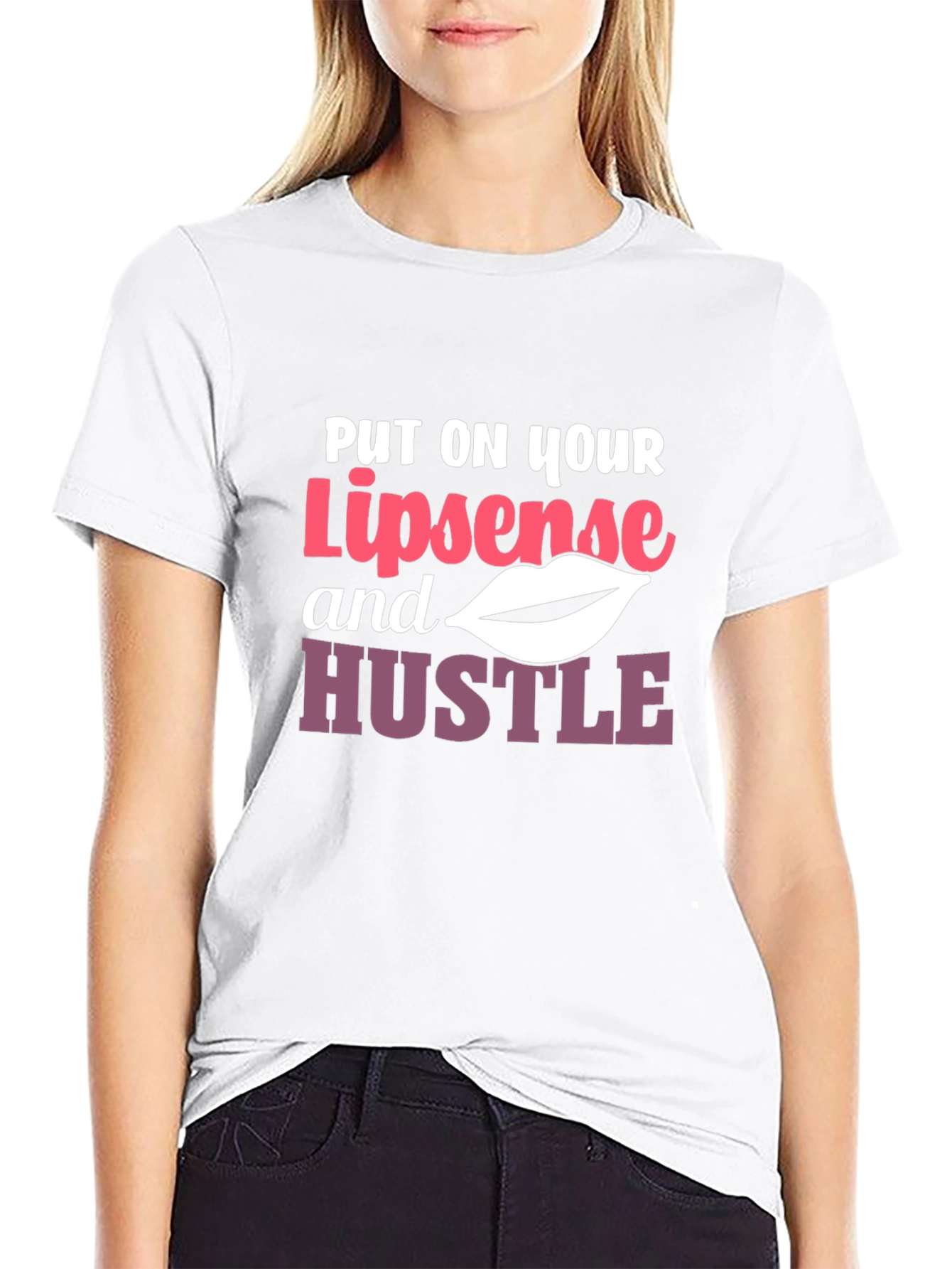 Lipsense and Hustle Graphic Tee - Black