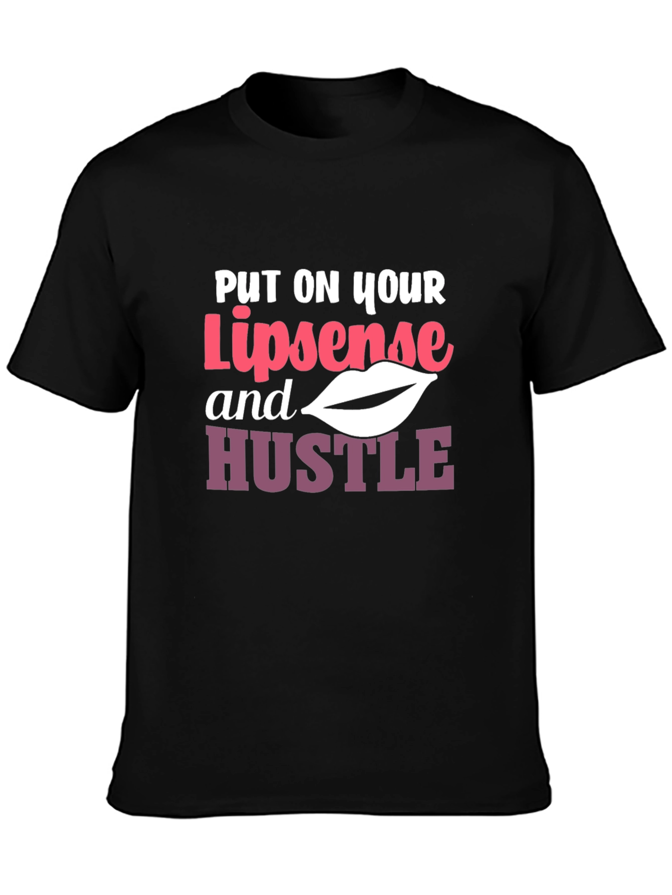 Lipsense and Hustle Graphic Tee - Black