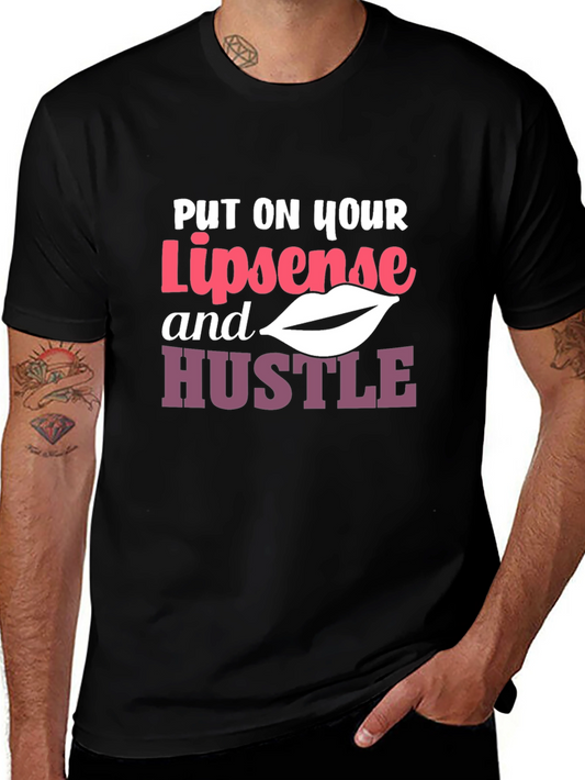 Lipsense and Hustle Graphic Tee - Black