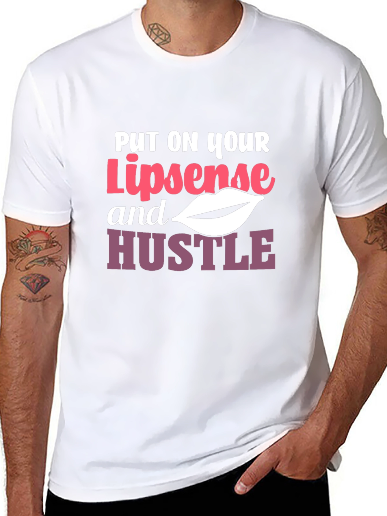 Lipsense and Hustle Graphic Tee - Black