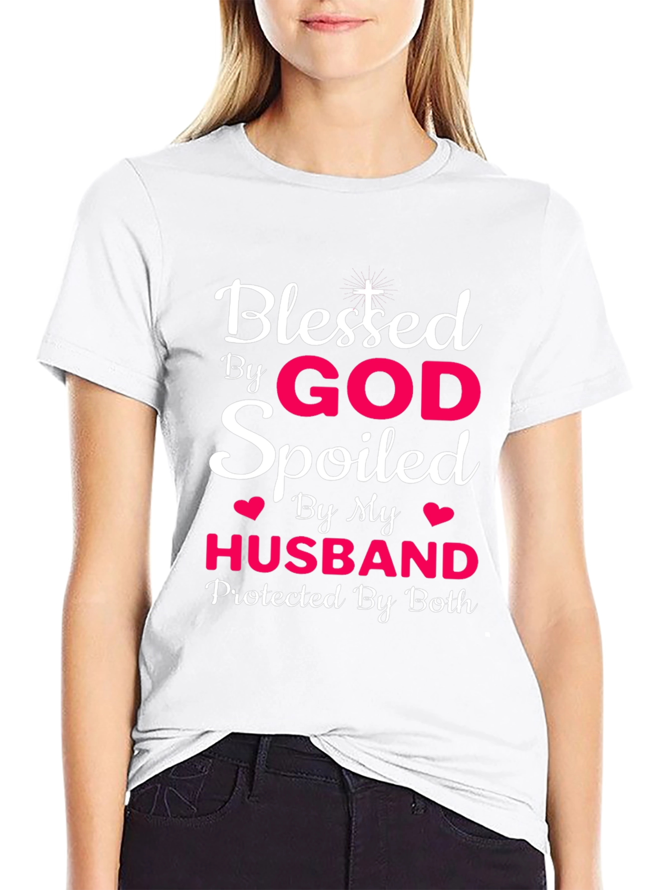 Blessed By God Spoiled By Husband T-Shirt
