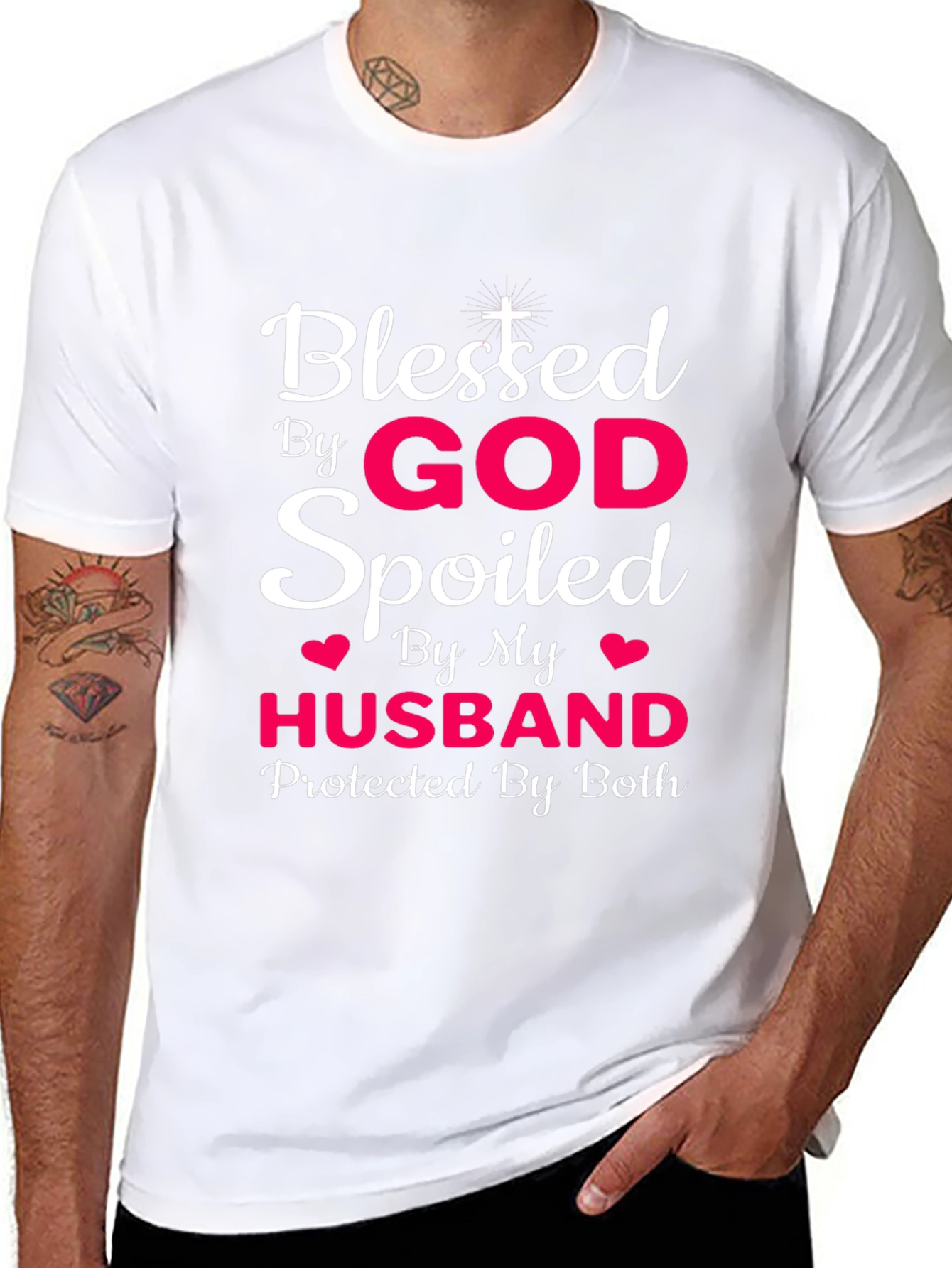 Blessed By God Spoiled By Husband T-Shirt