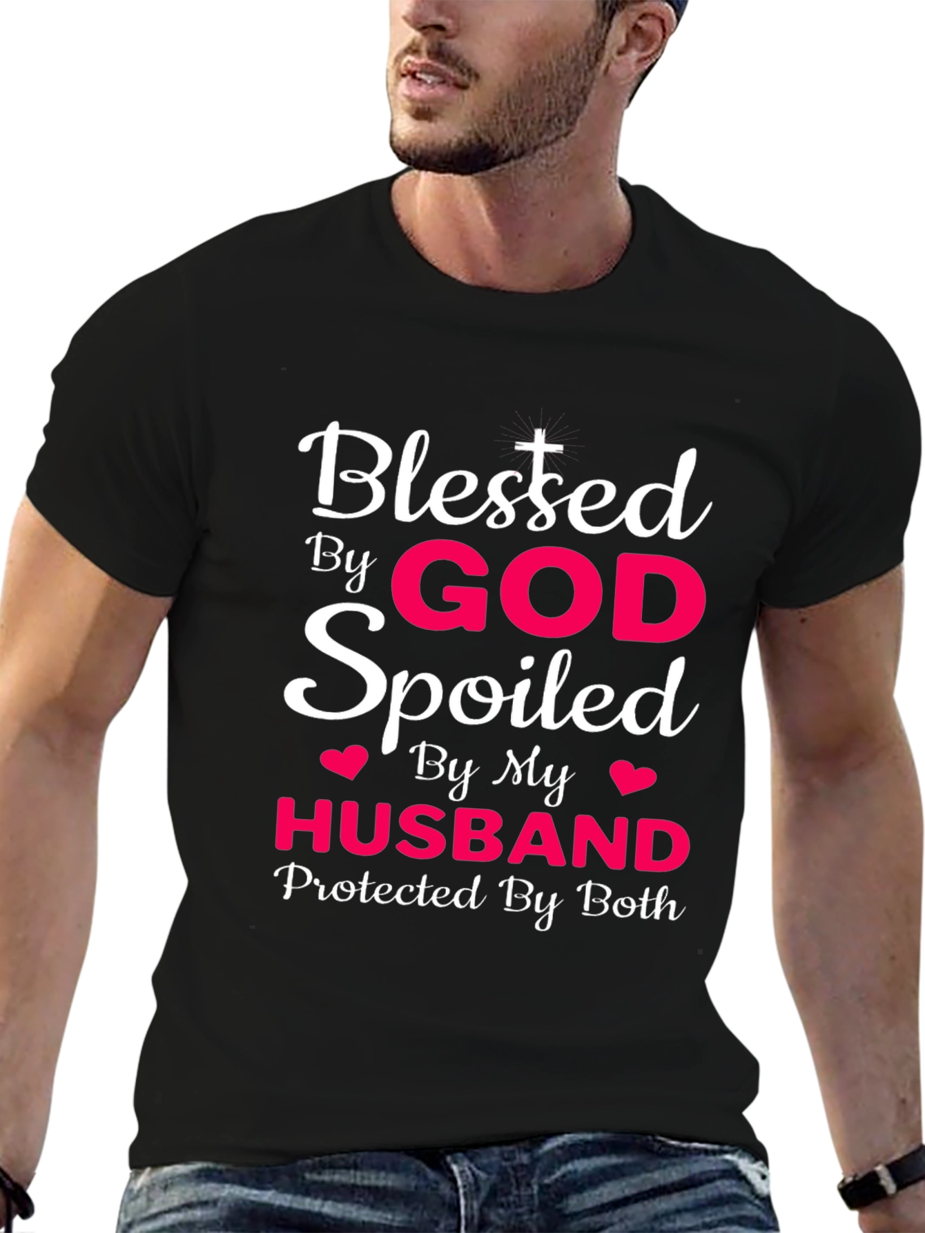 Blessed By God Spoiled By Husband T-Shirt