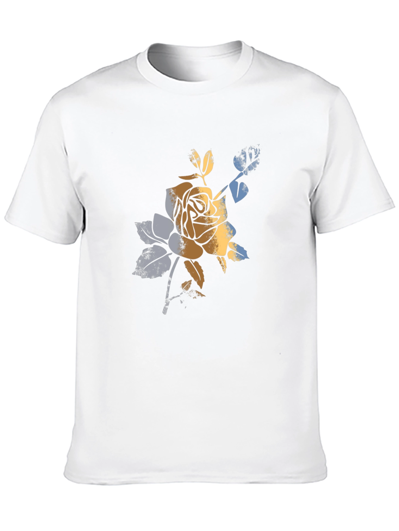 Floral Graphic Tee - Rose Design T-Shirt