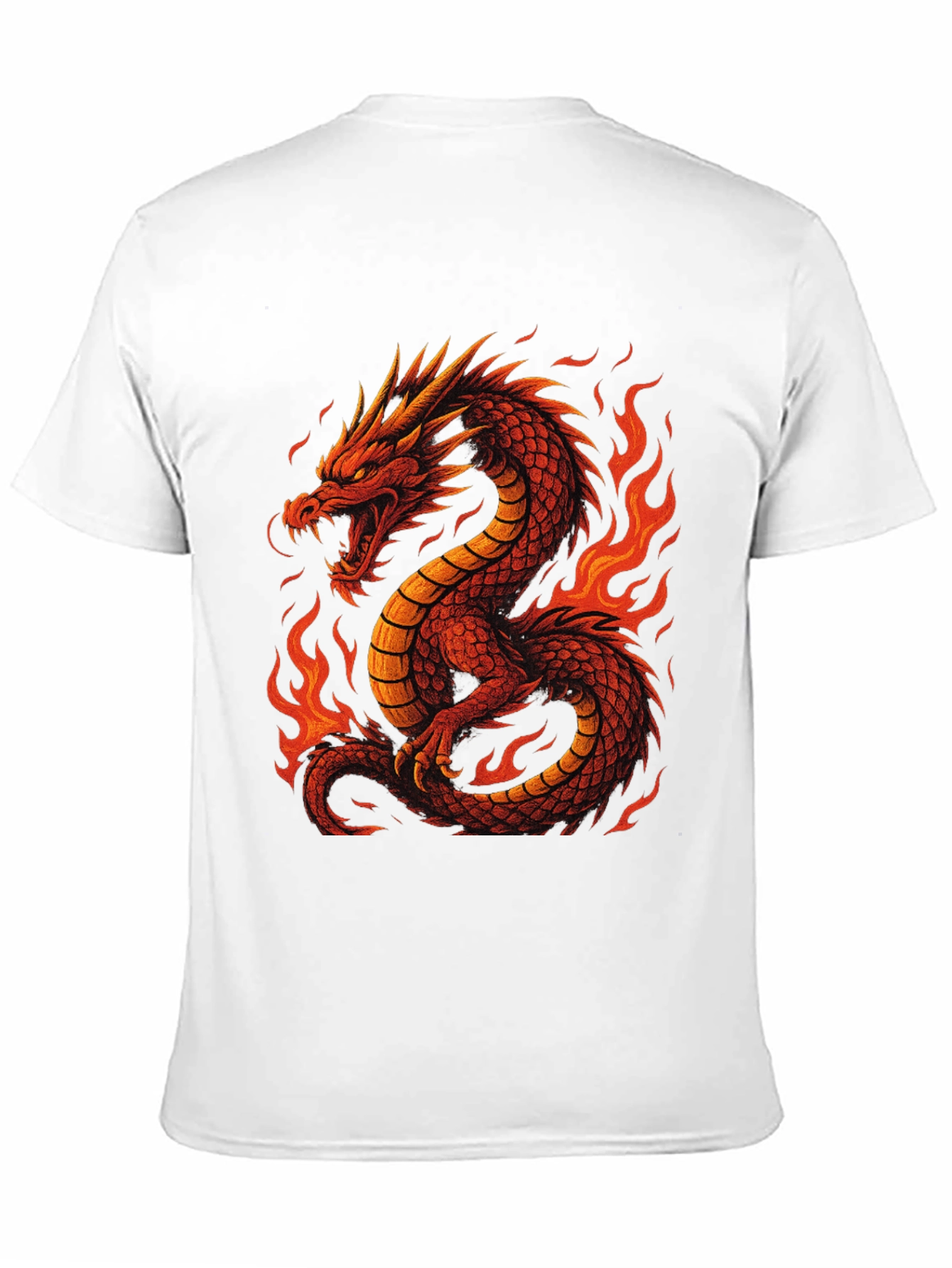 Fiery Dragon Graphic Tee - Bold & Unique