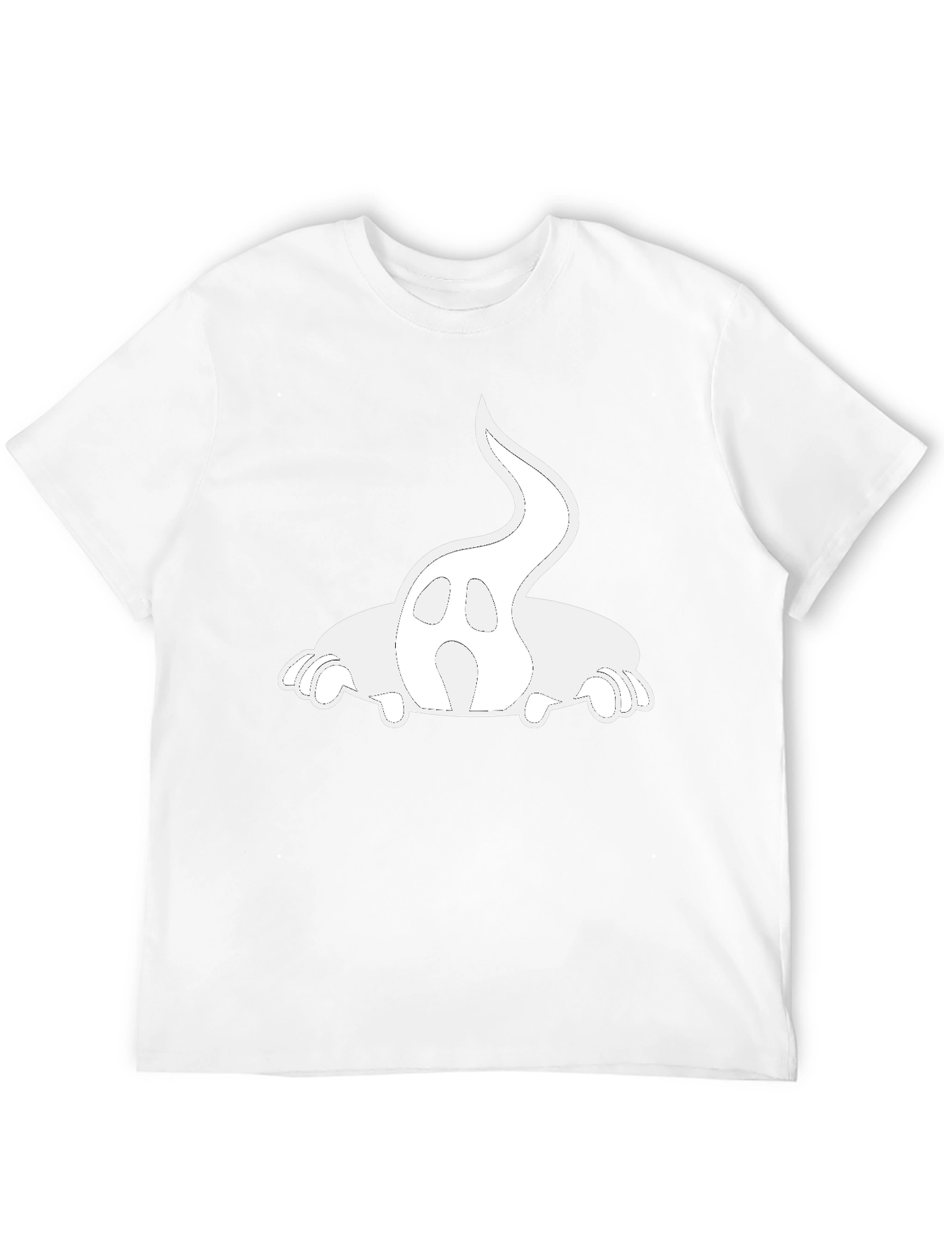 Ghost Graphic T-Shirt | Spooky Ghost Print Tee | Halloween Style Shirt | Cute Creepy Graphic Tee | Free Shipping $50+
