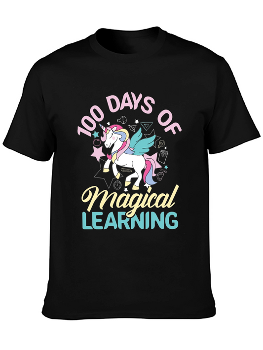 100 Days of Magical Learning Unicorn T-Shirt