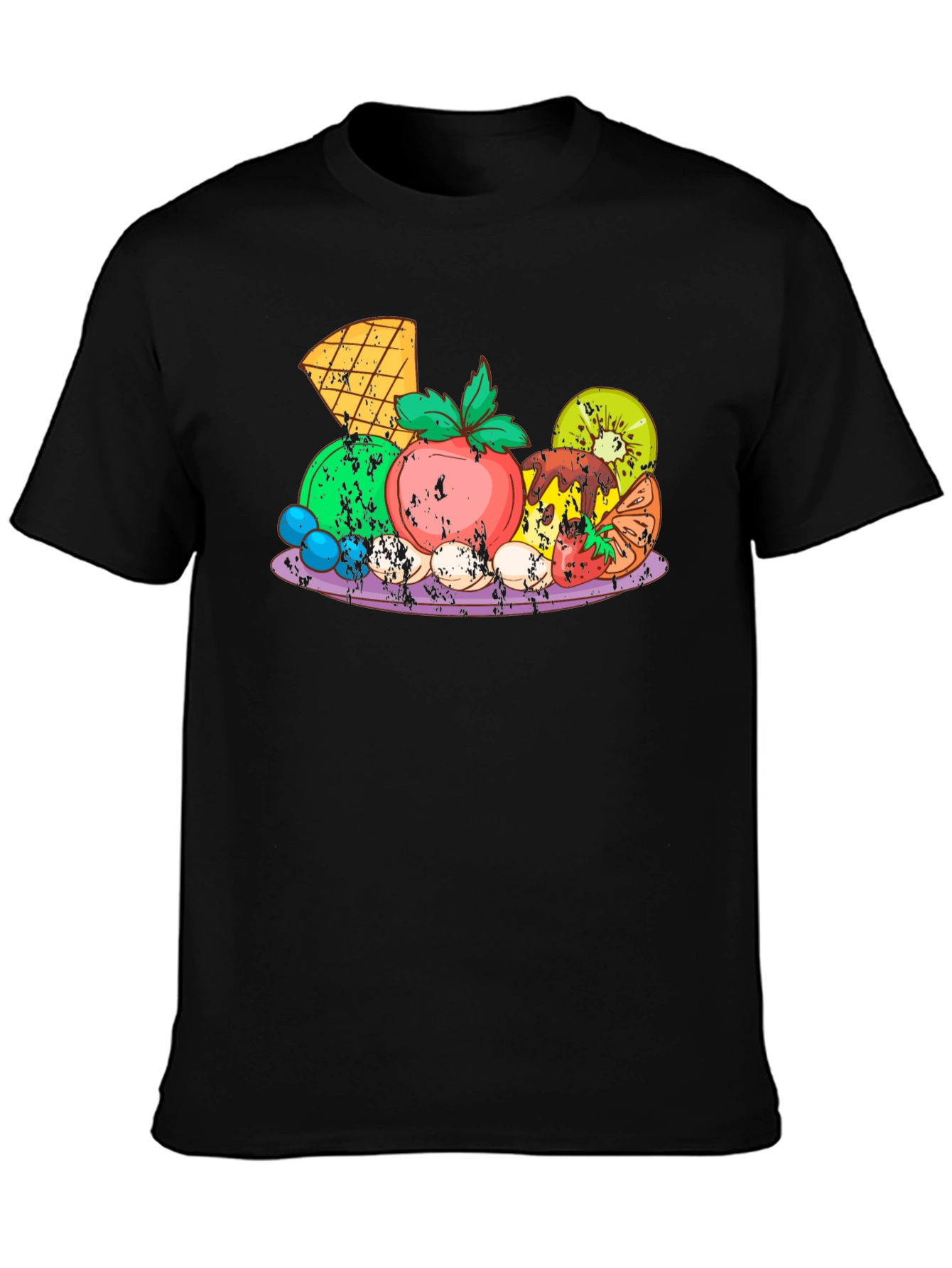Fruit Platter Graphic Tee - Black