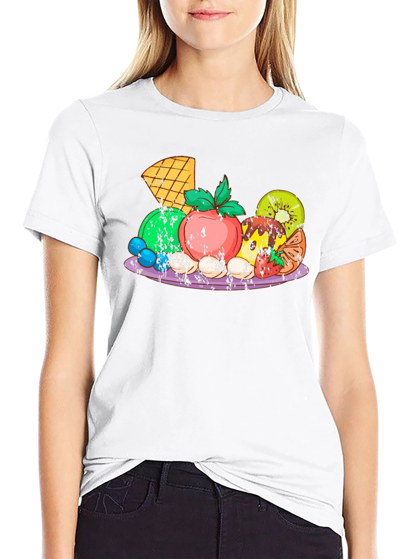Fruit Platter Graphic Tee - Black