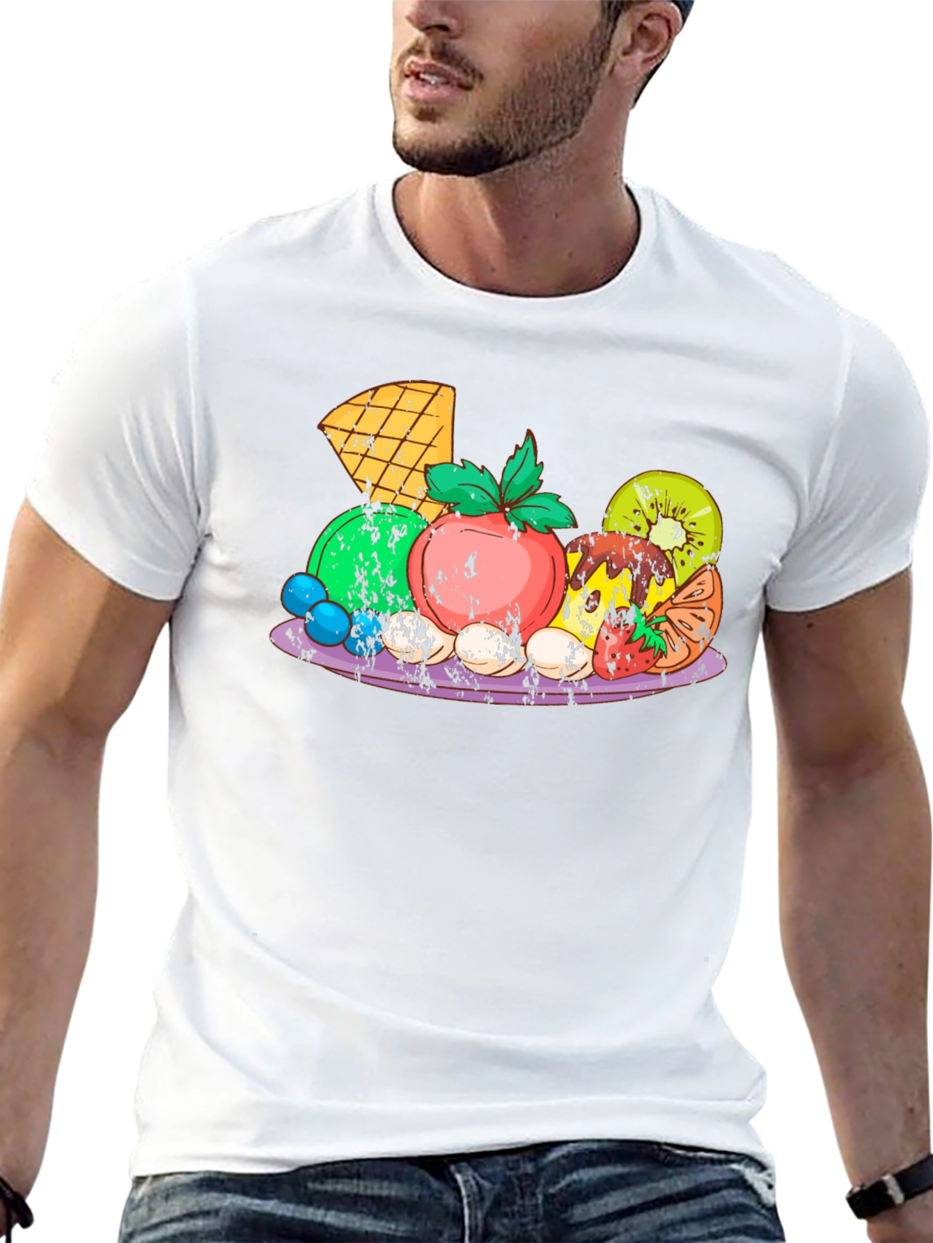 Fruit Platter Graphic Tee - Black