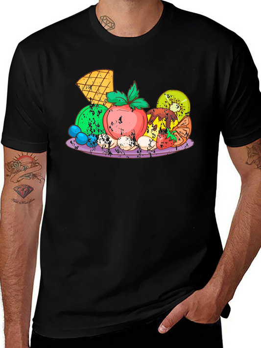 Fruit Platter Graphic Tee - Black