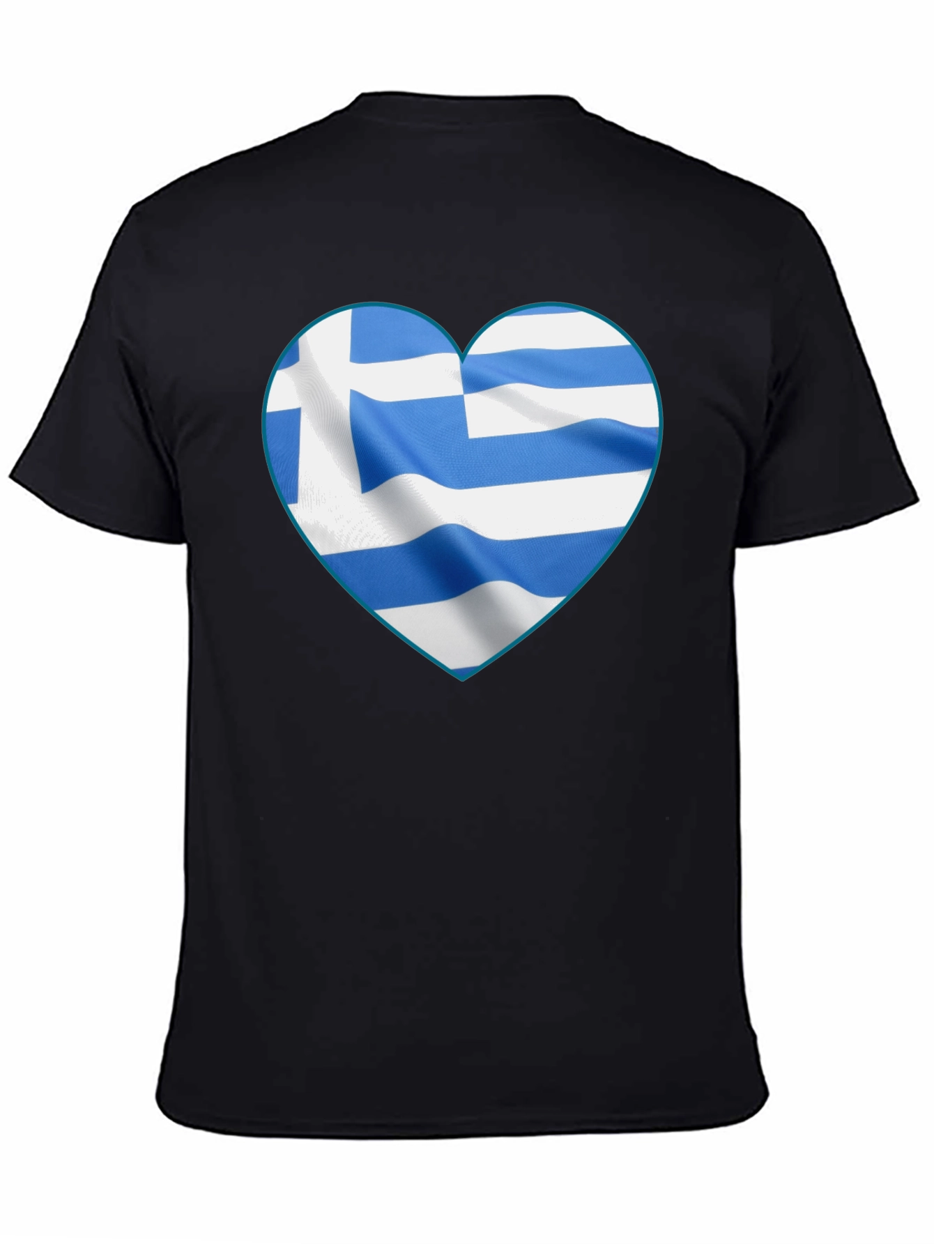 Greek Flag Heart T-Shirt