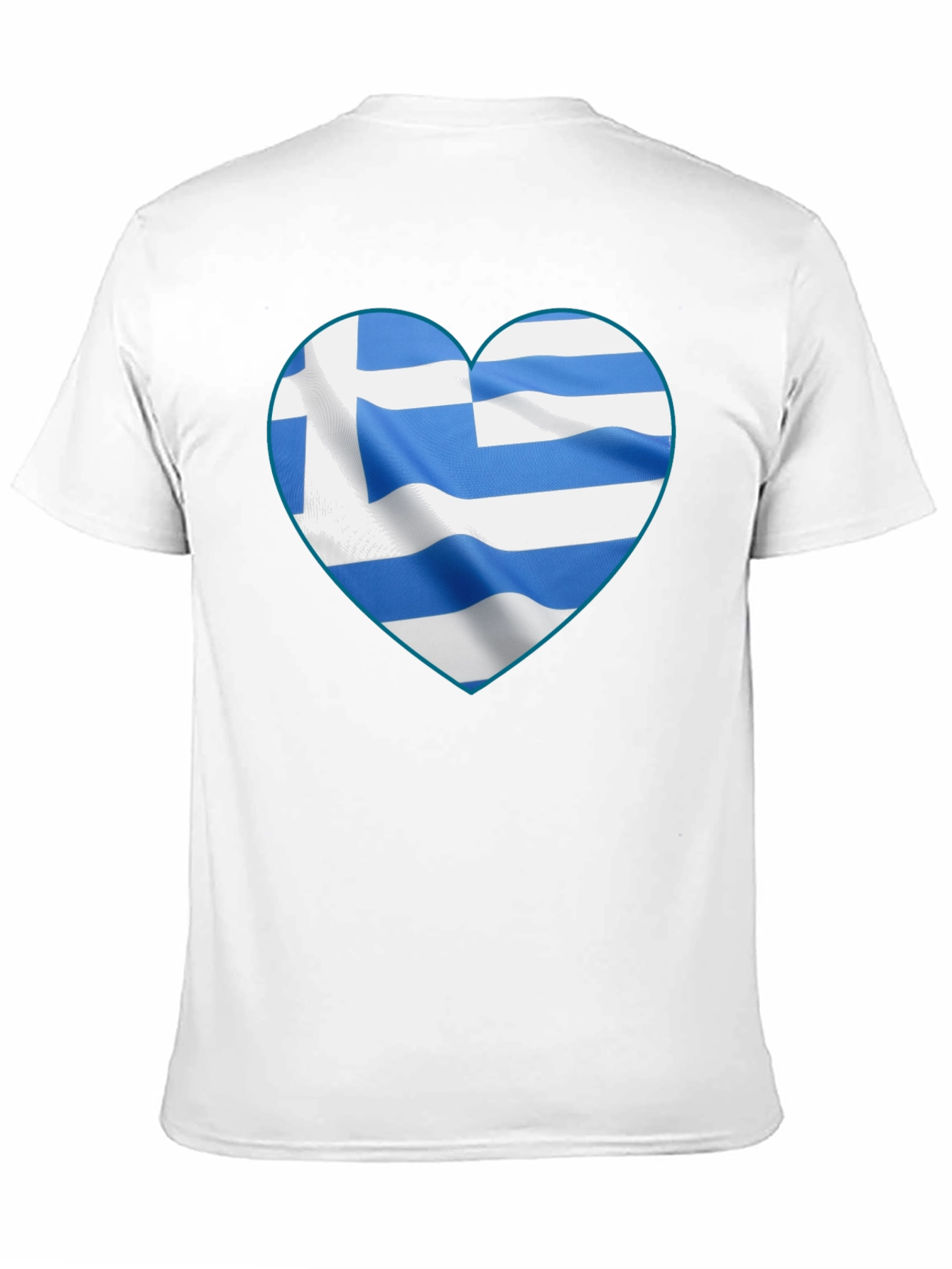 Greek Flag Heart T-Shirt