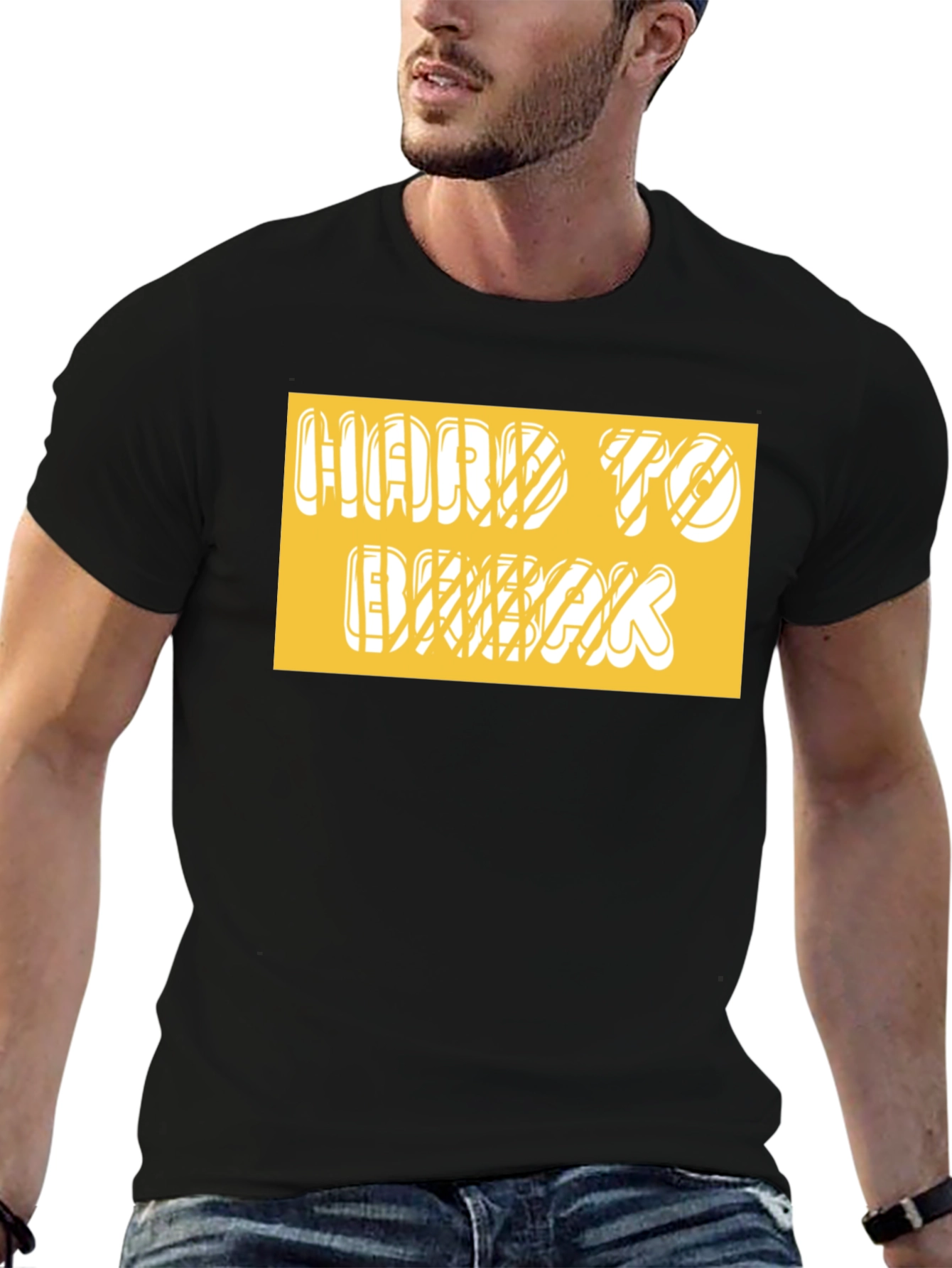 Hard to Break Graphic T-Shirt - Black