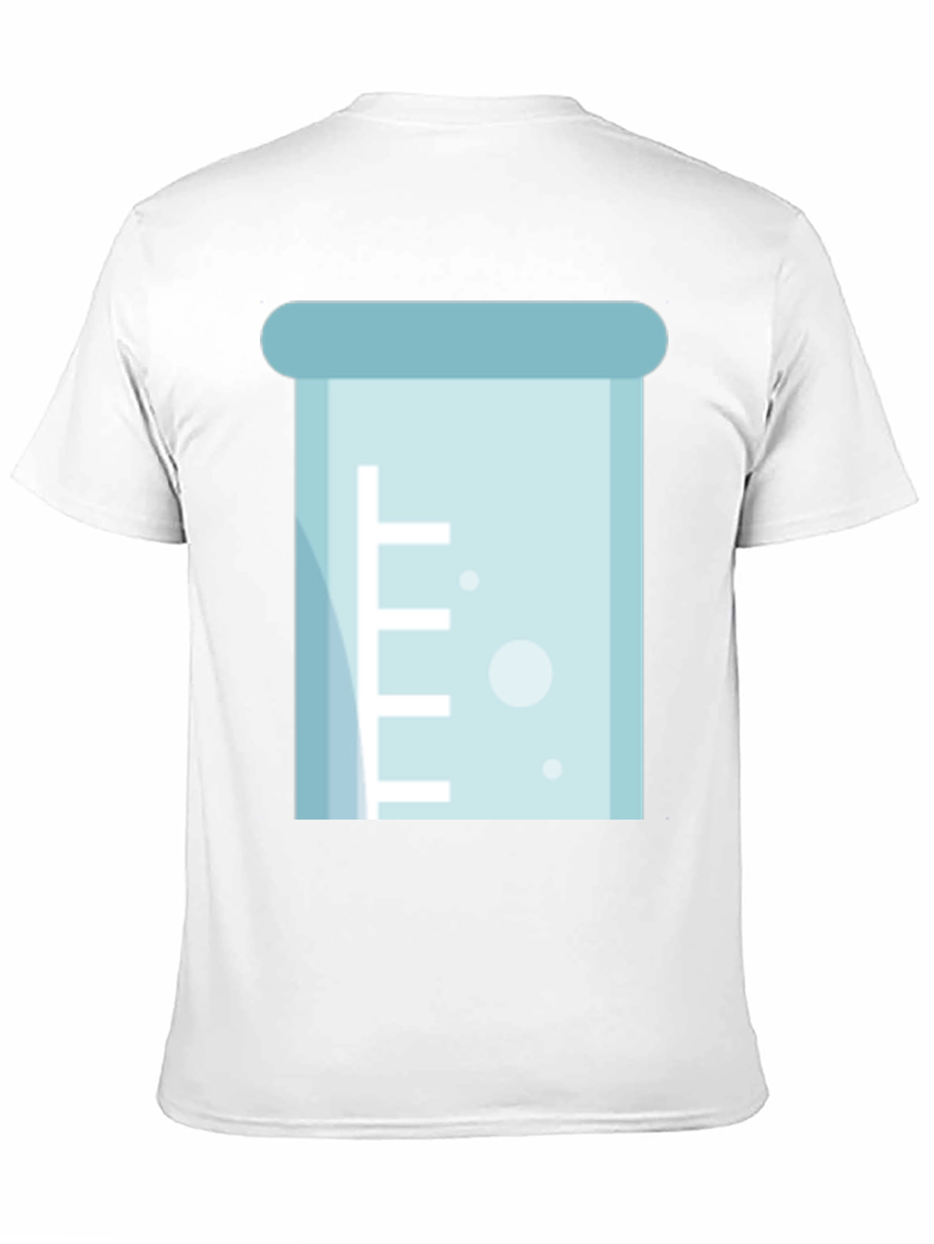 Science Beaker Graphic T-Shirt - Black Casual Style