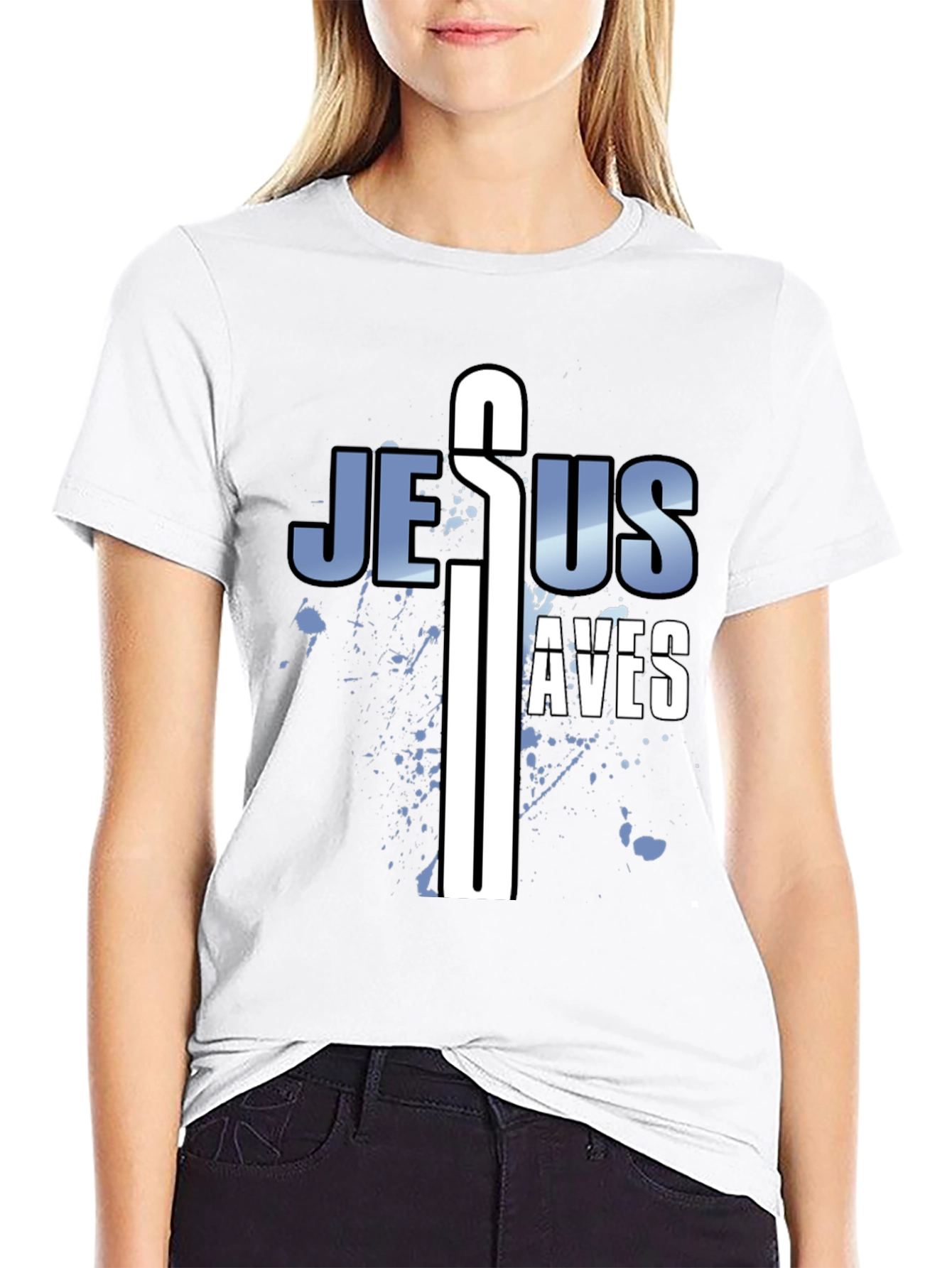 Jesus Saves Graphic Tee - Christian Faith Apparel