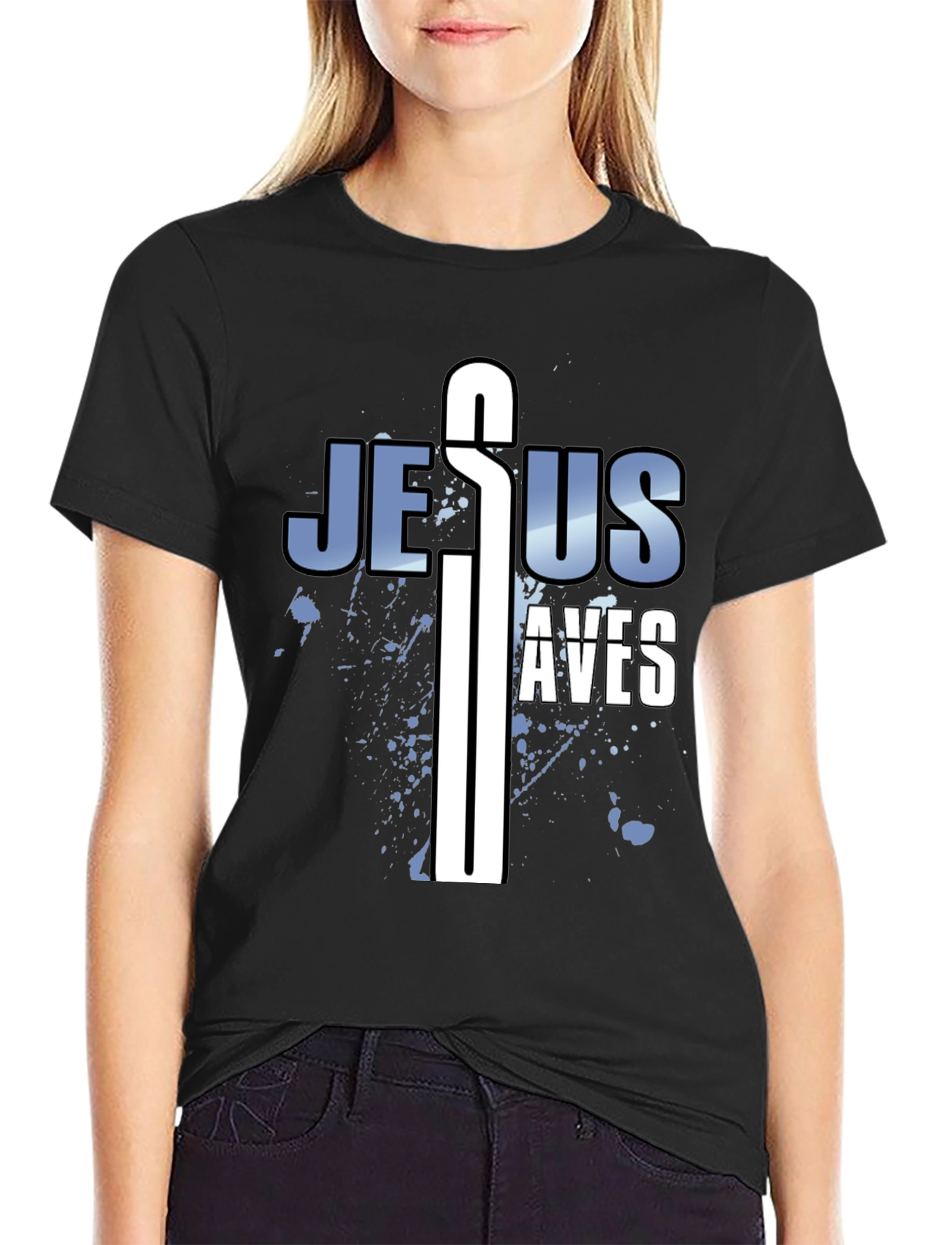 Jesus Saves Graphic Tee - Christian Faith Apparel