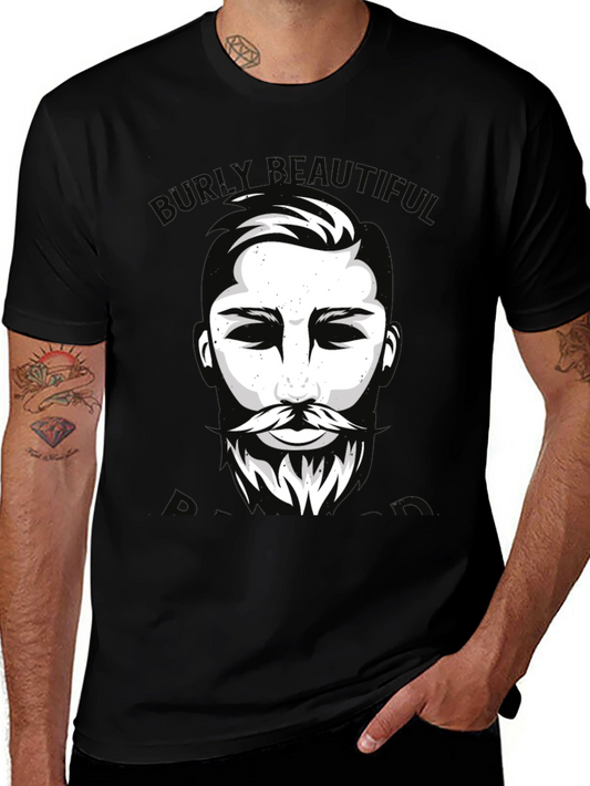Burly Beautiful Graphic T-Shirt - Black Cotton Tee