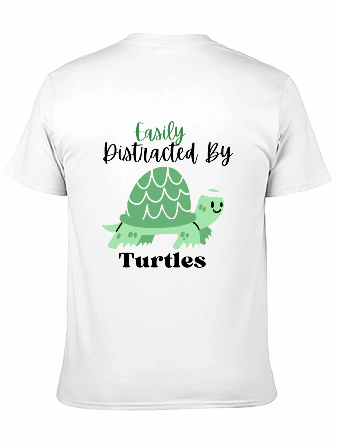 Easily Distracted By Turtles Mens T-Shirt