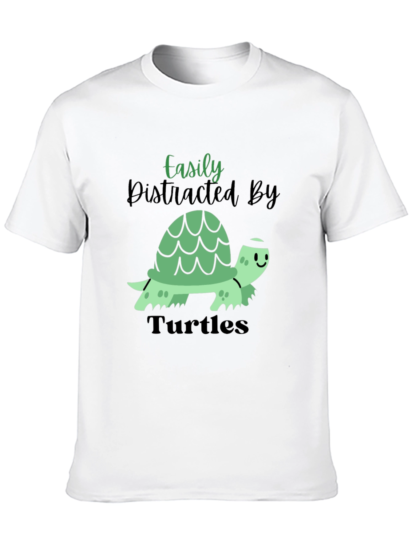 Easily Distracted By Turtles Mens T-Shirt