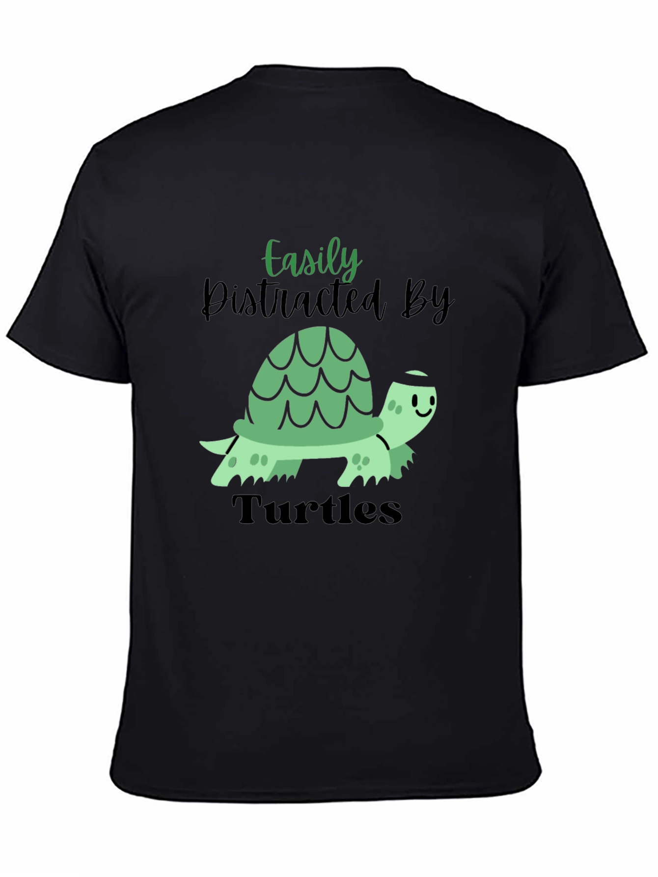 Easily Distracted By Turtles Mens T-Shirt