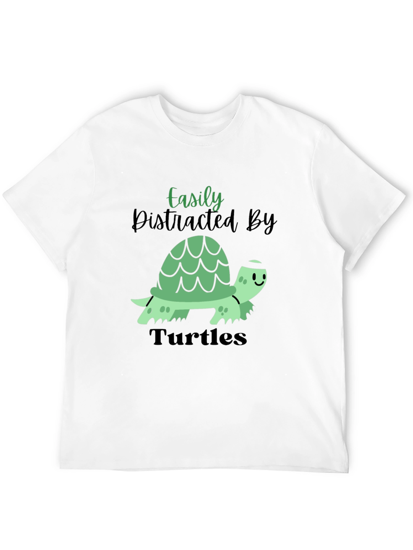 Easily Distracted By Turtles Mens T-Shirt
