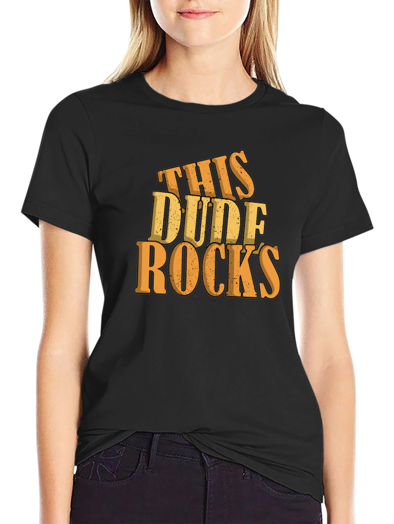 This Dude Rocks Graphic T-Shirt - Stylish Comfort