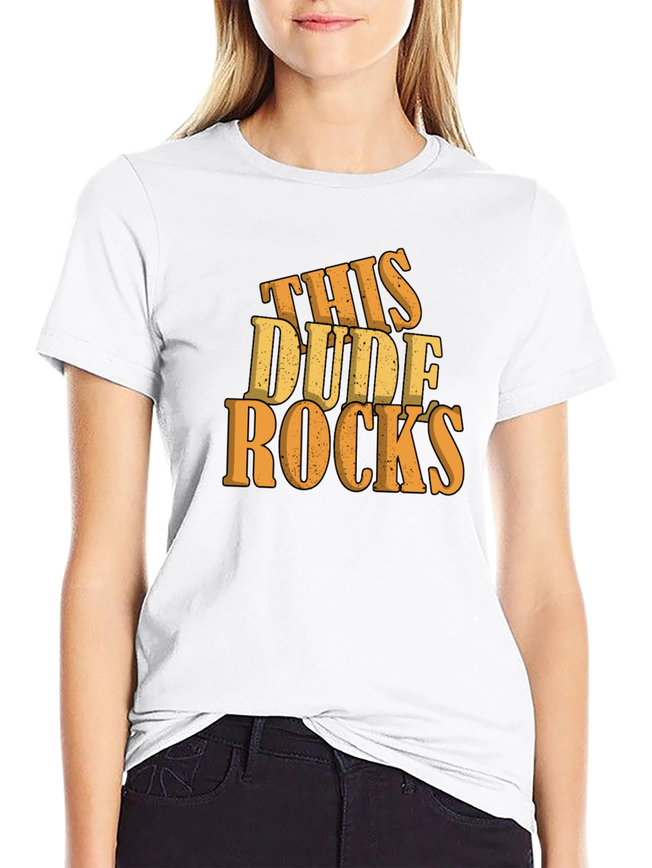 This Dude Rocks Graphic T-Shirt - Stylish Comfort