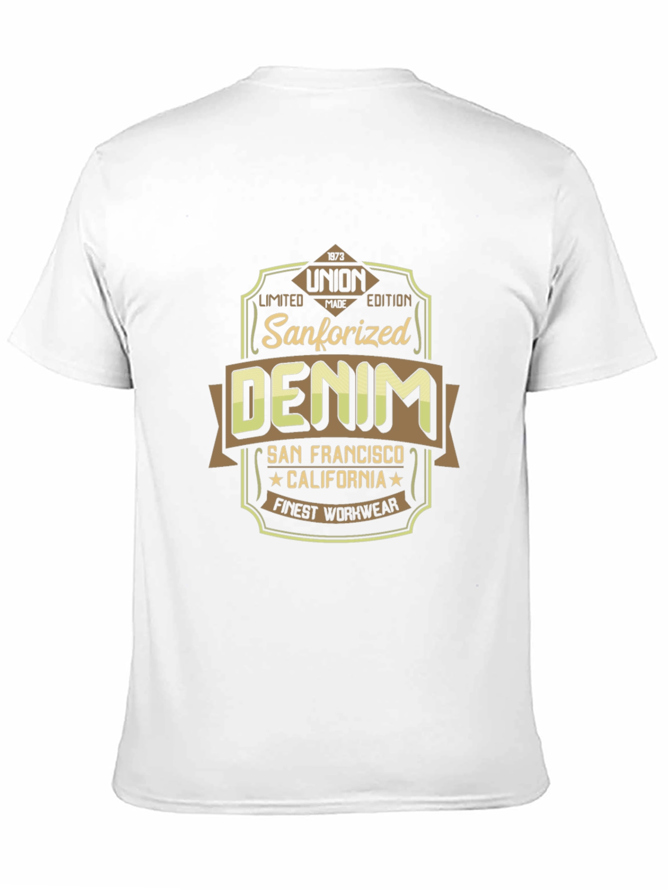 Sanforized Denim Black T-Shirt