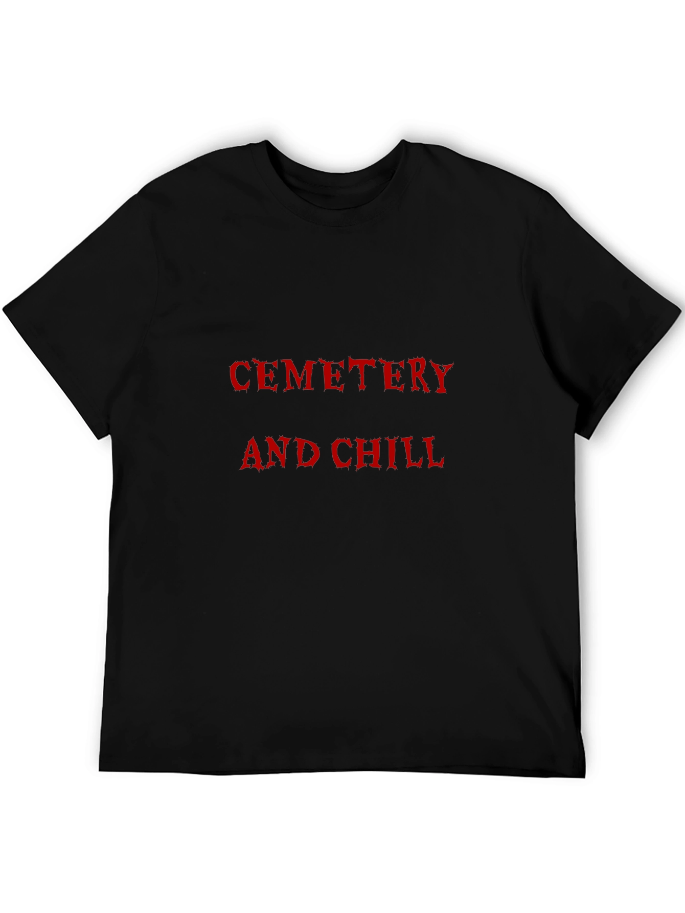 Cemetery and Chill Graphic Tee - Black