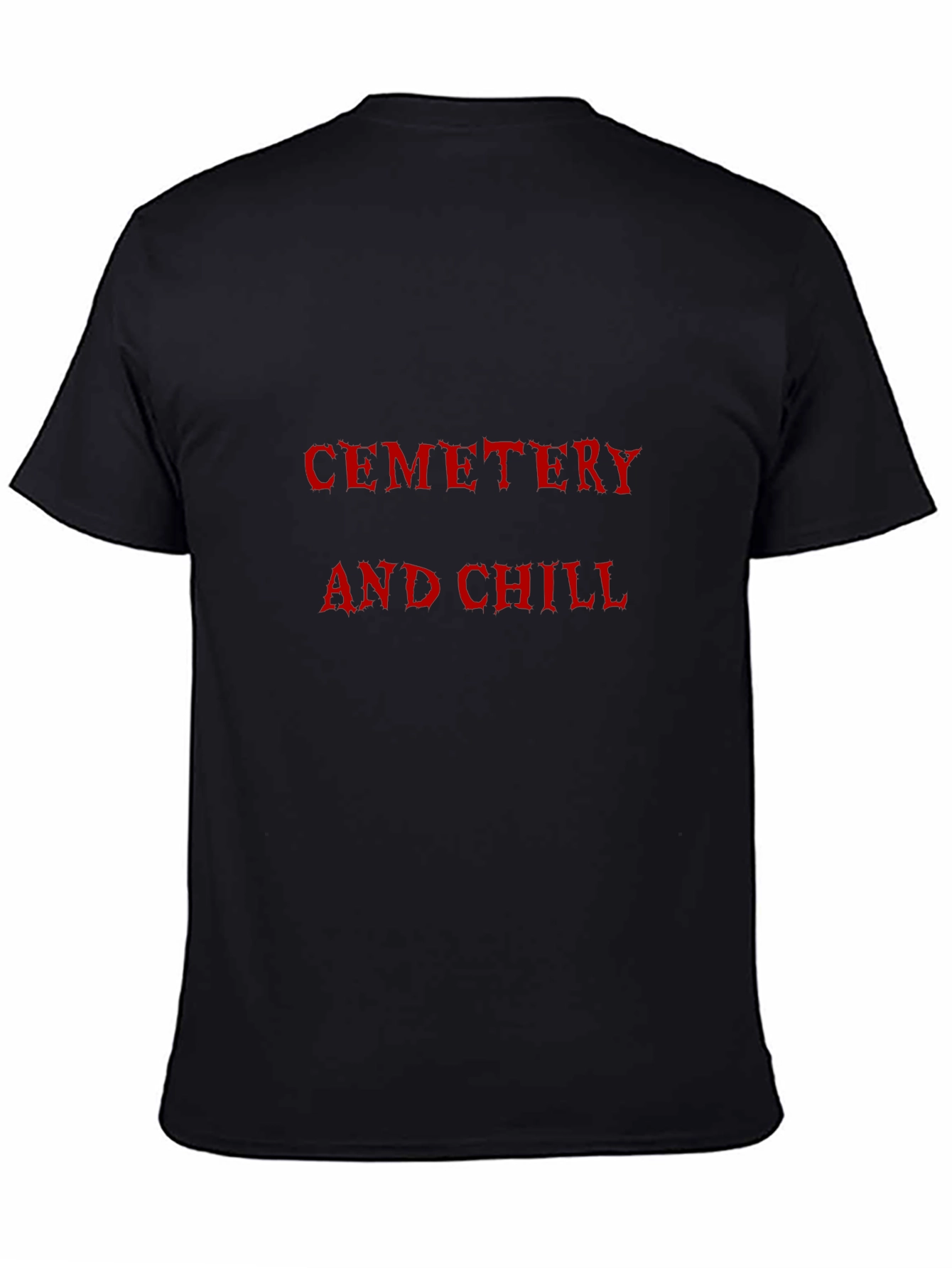 Cemetery and Chill Graphic Tee - Black