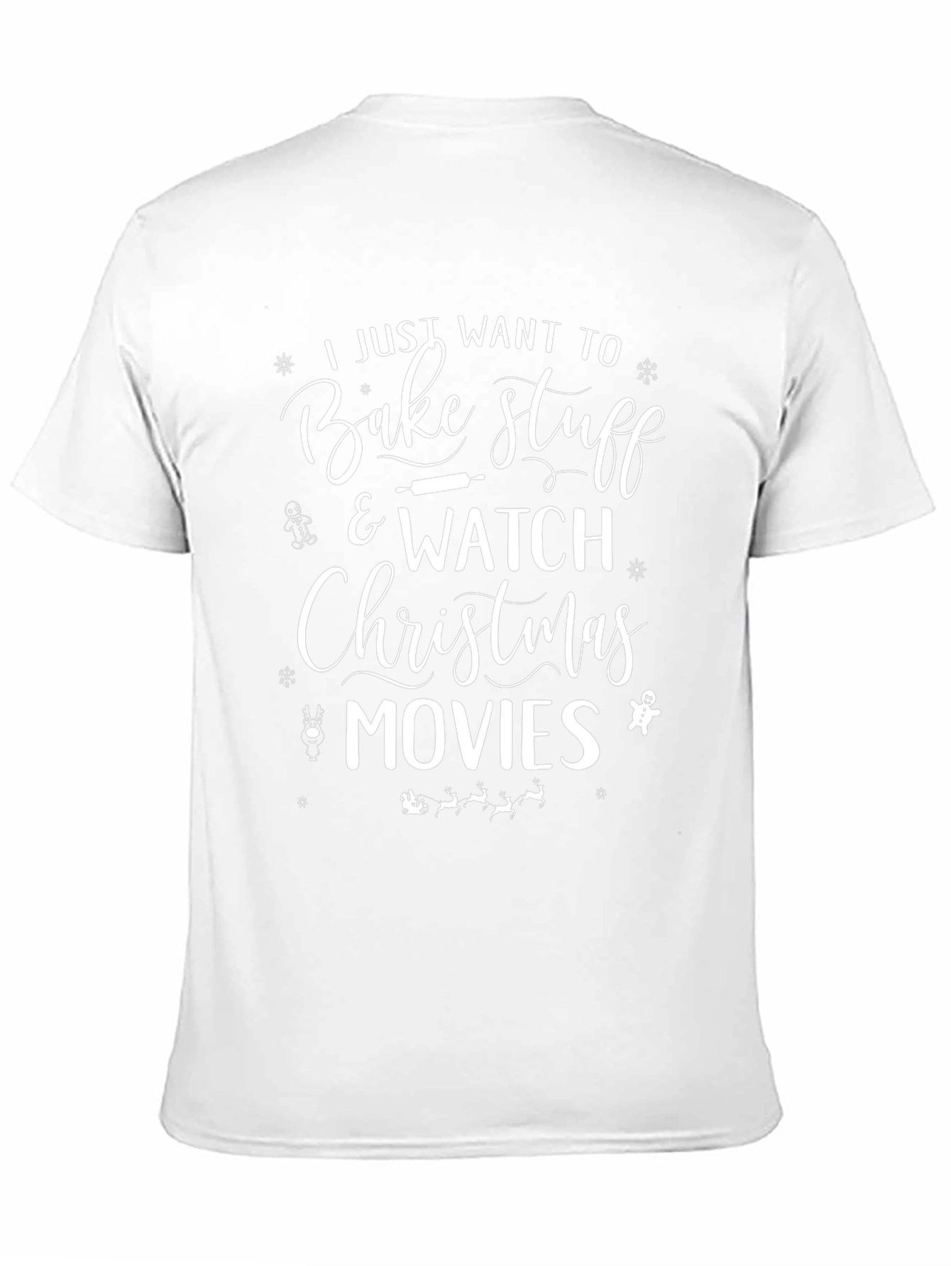 Bake Stuff & Christmas Movies Graphic T-Shirt
