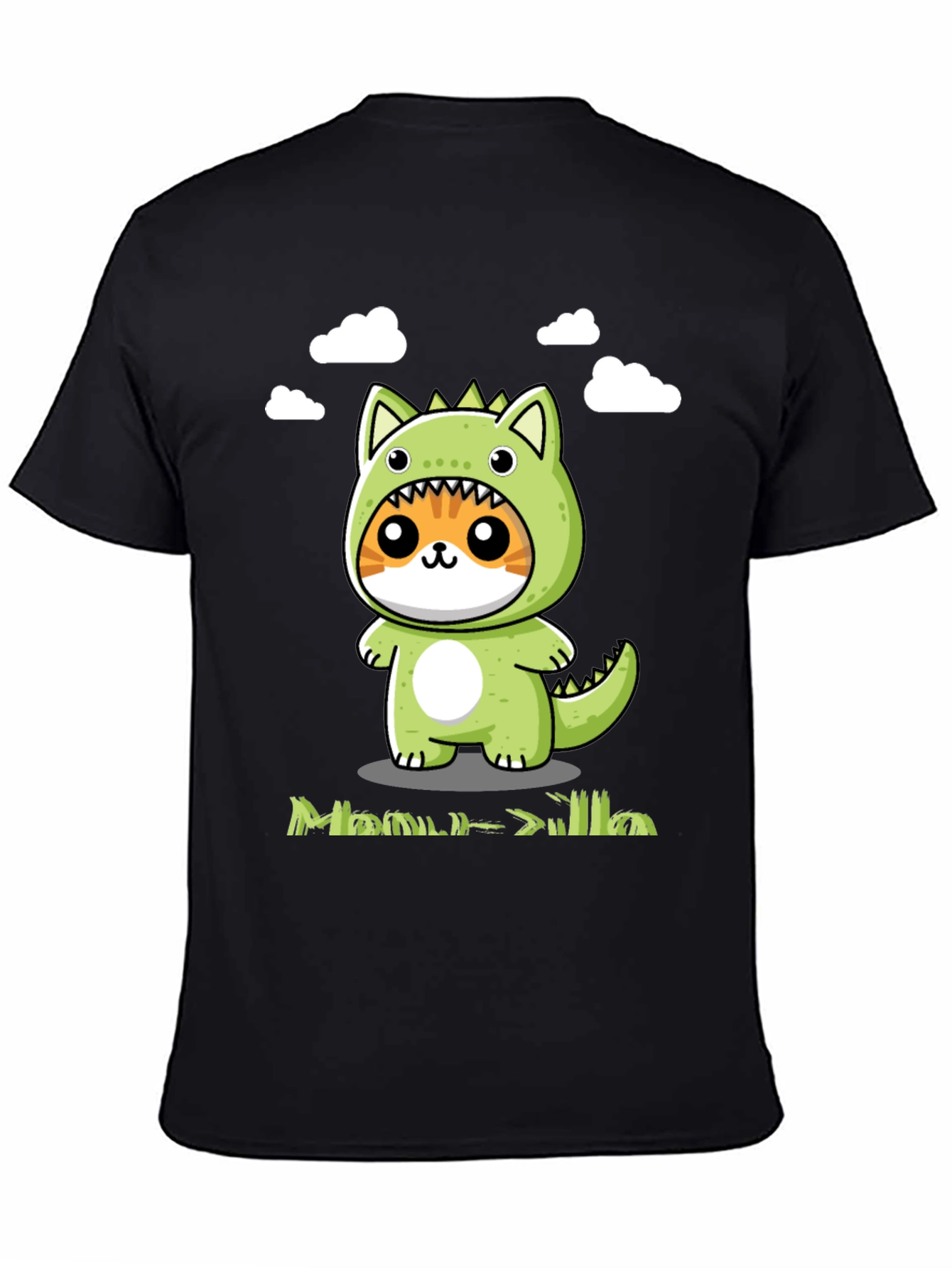 Cute Cat Dinosaur Graphic Tee - Unisex