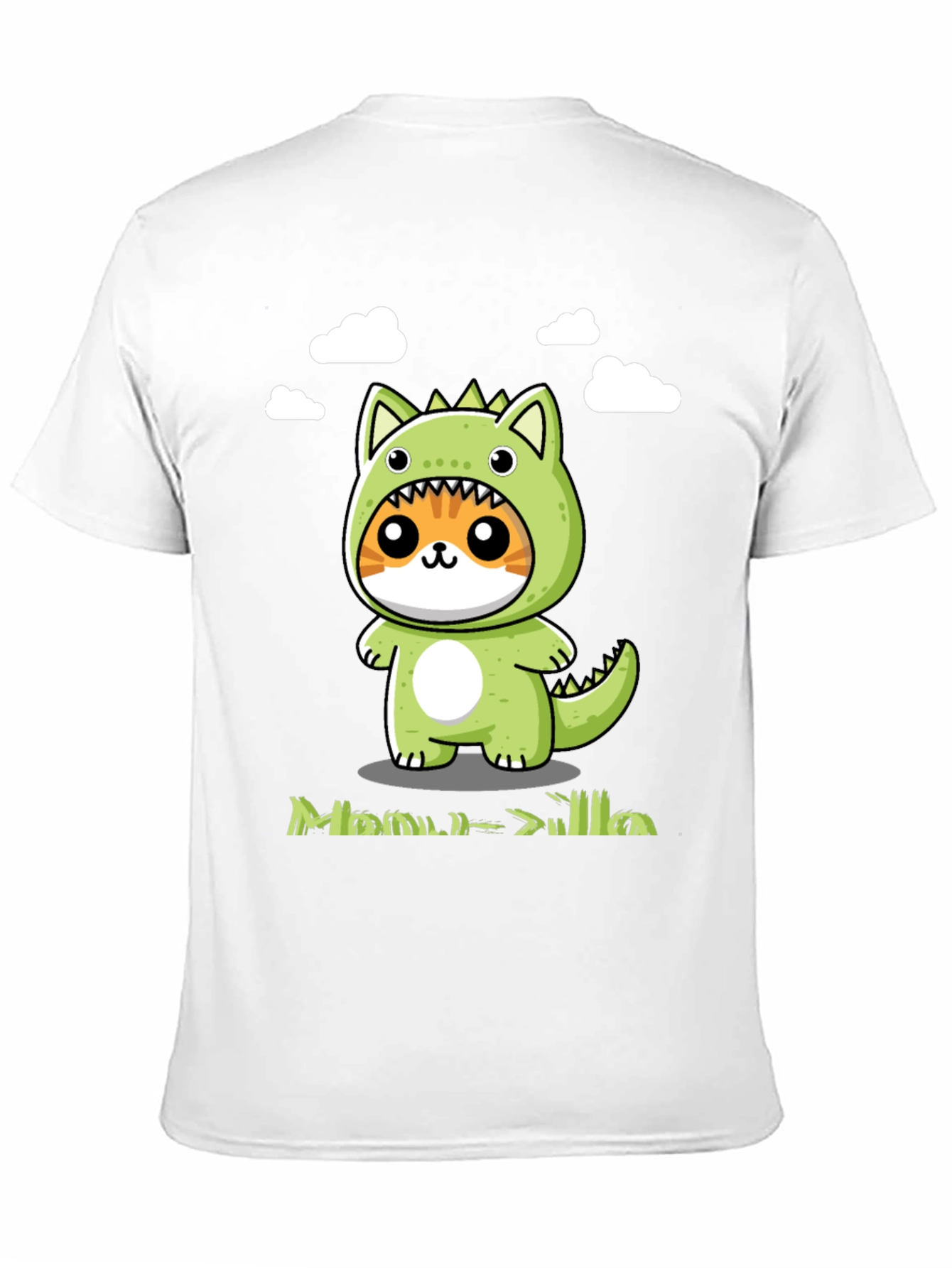 Cute Cat Dinosaur Graphic Tee - Unisex
