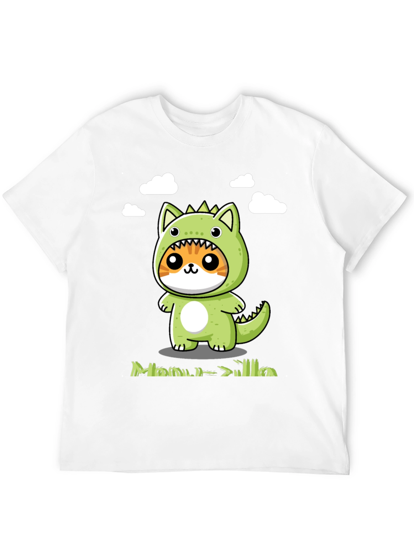Cute Cat Dinosaur Graphic Tee - Unisex