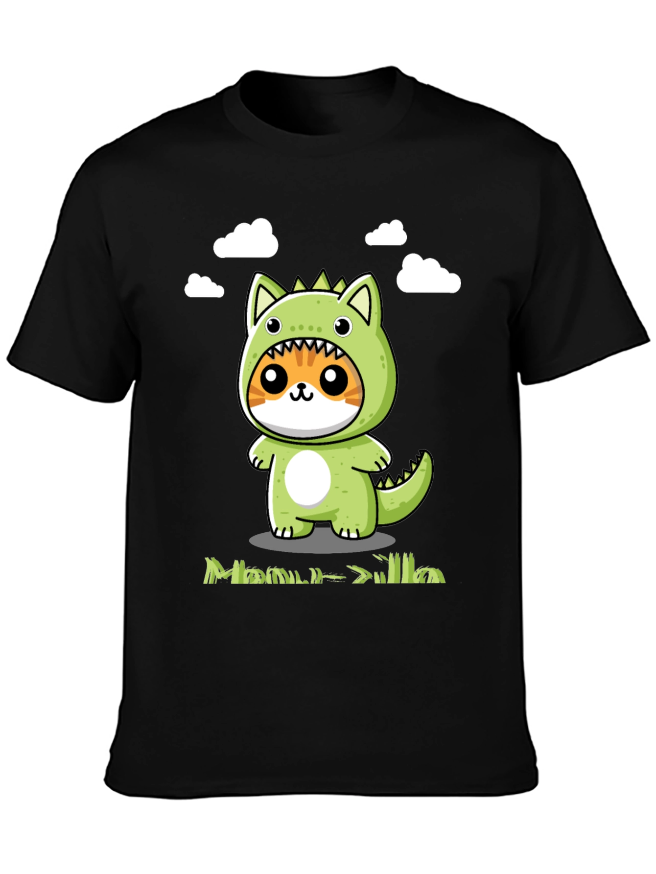 Cute Cat Dinosaur Graphic Tee - Unisex