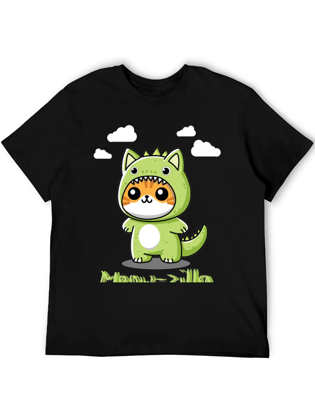 Cute Cat Dinosaur Graphic Tee - Unisex