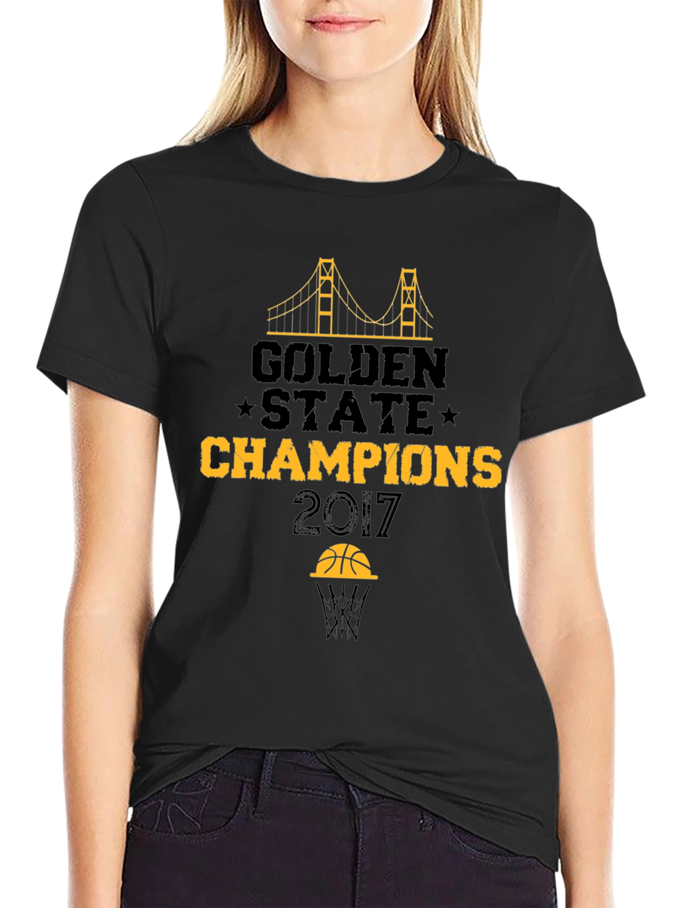 Golden State Champions 2017 Black T-Shirt
