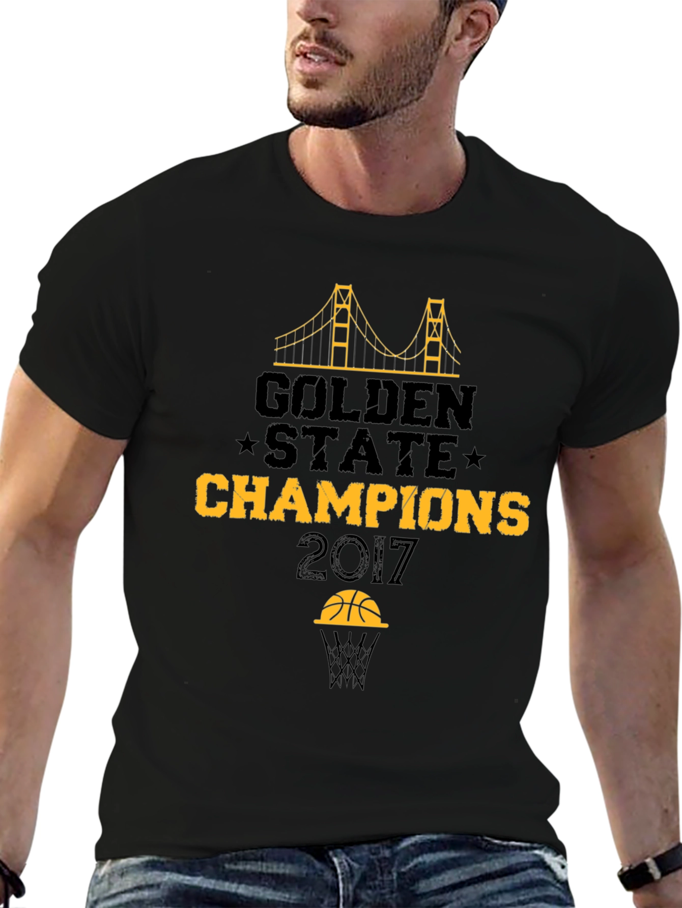 Golden State Champions 2017 Black T-Shirt