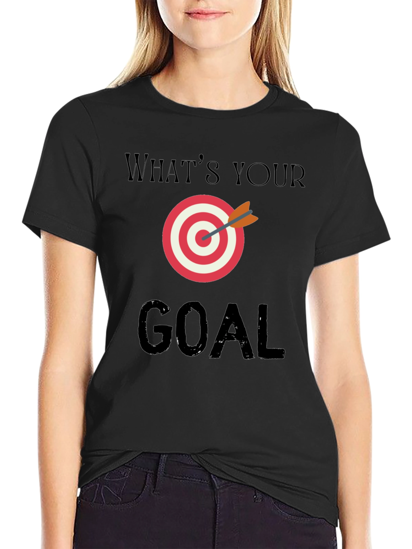 Whats Your Goal Graphic Tee - Target Arrow T-Shirt