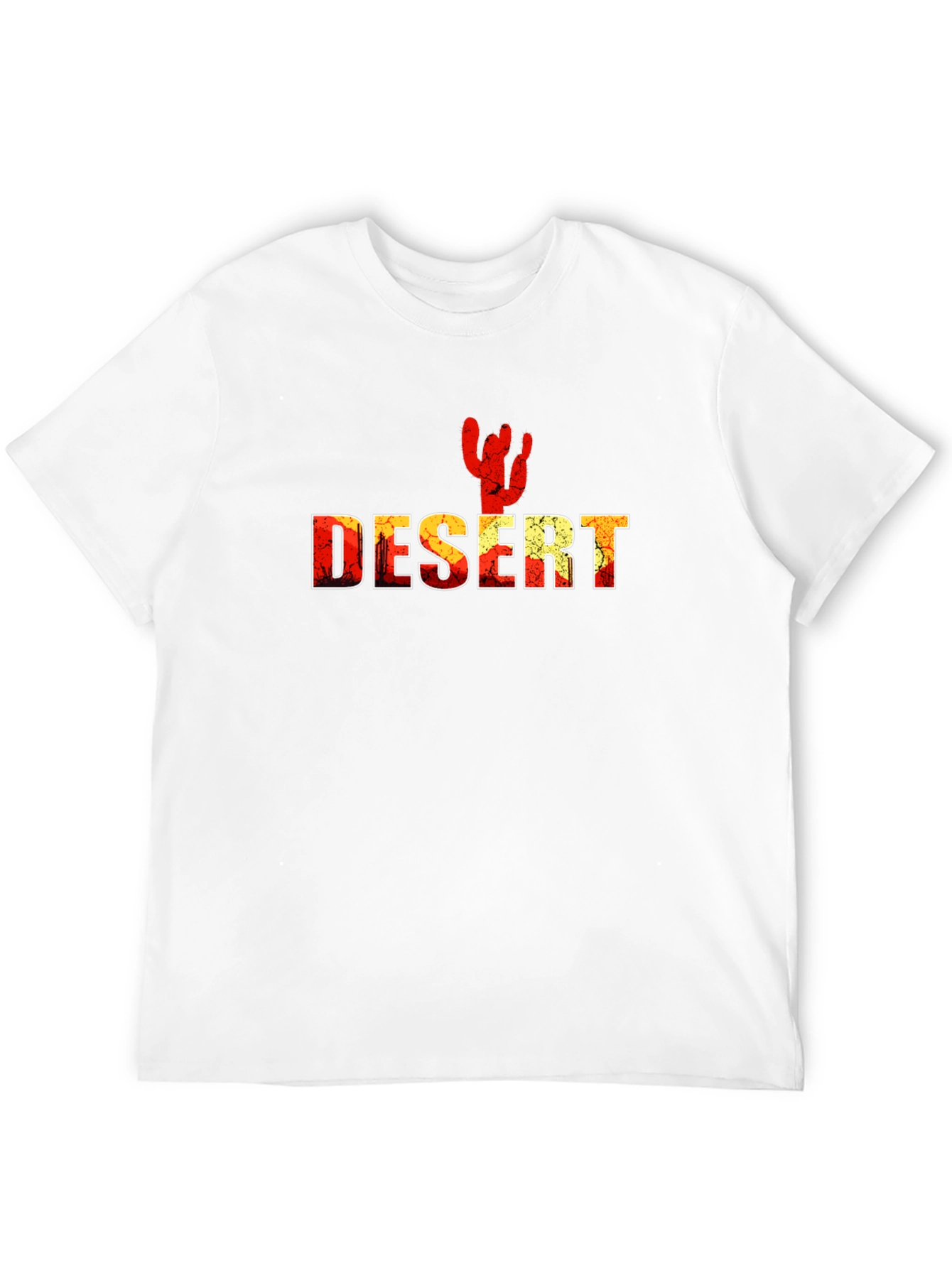 Desert Cactus Graphic T-Shirt - Black
