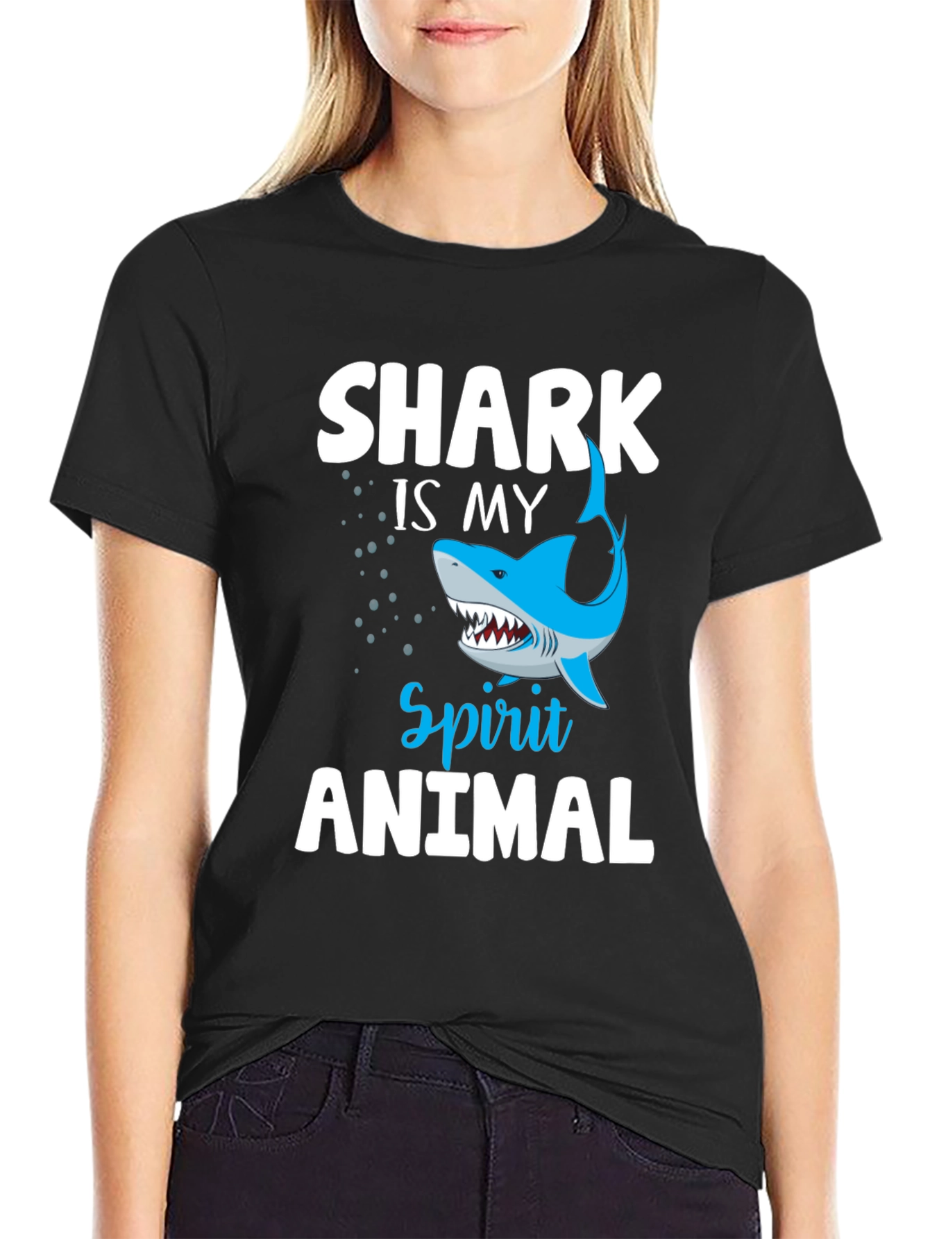 Shark Is My Spirit Animal Graphic T-Shirt