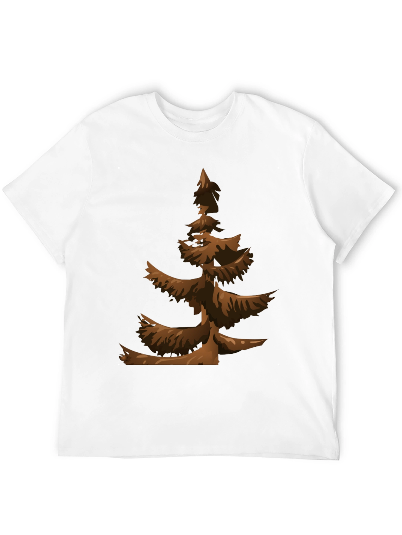 Brown Christmas Tree Graphic Tee