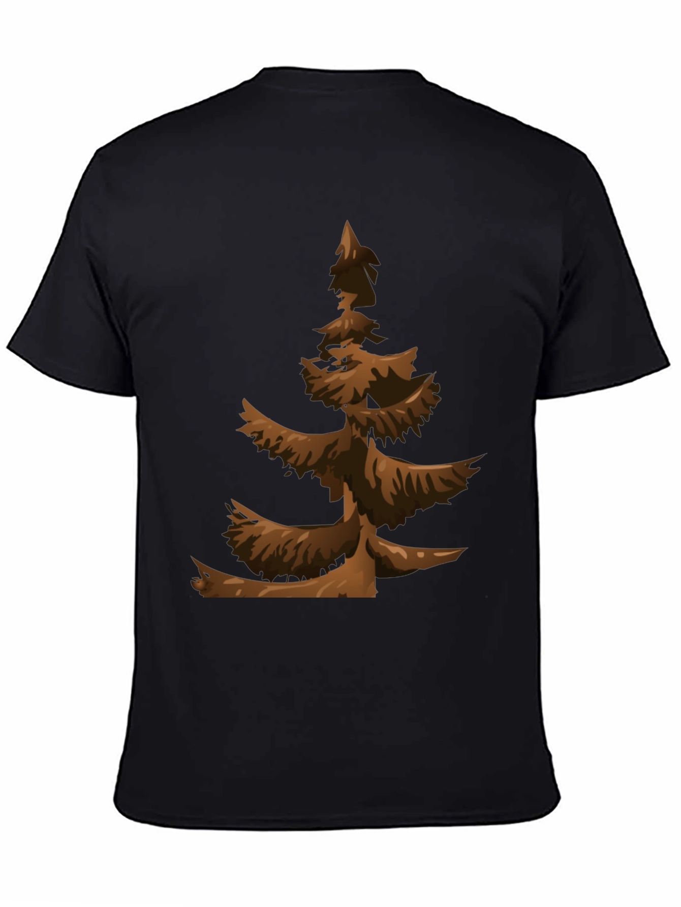 Brown Christmas Tree Graphic Tee