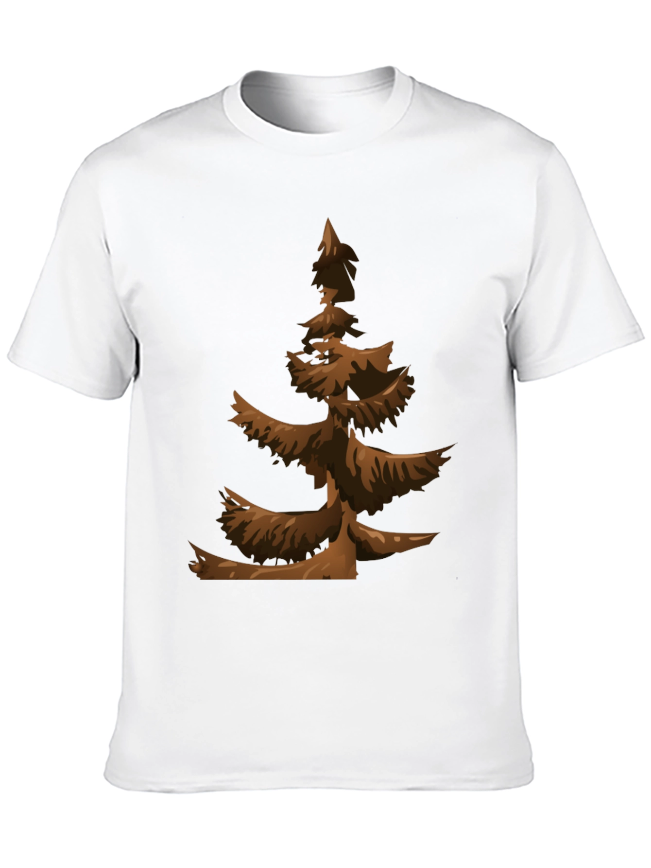 Brown Christmas Tree Graphic Tee