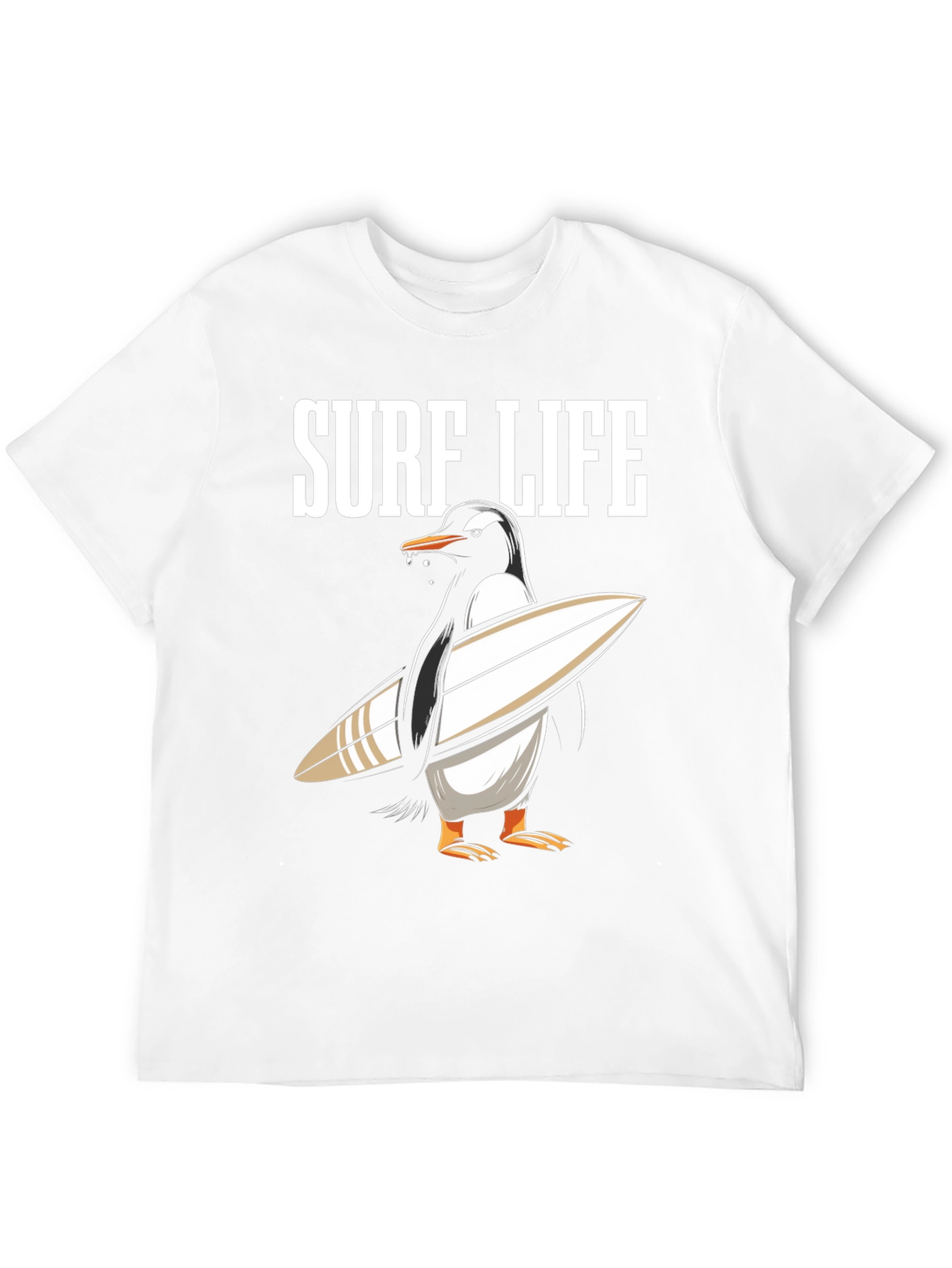 Surf Life Penguin T-Shirt - Summer Fun