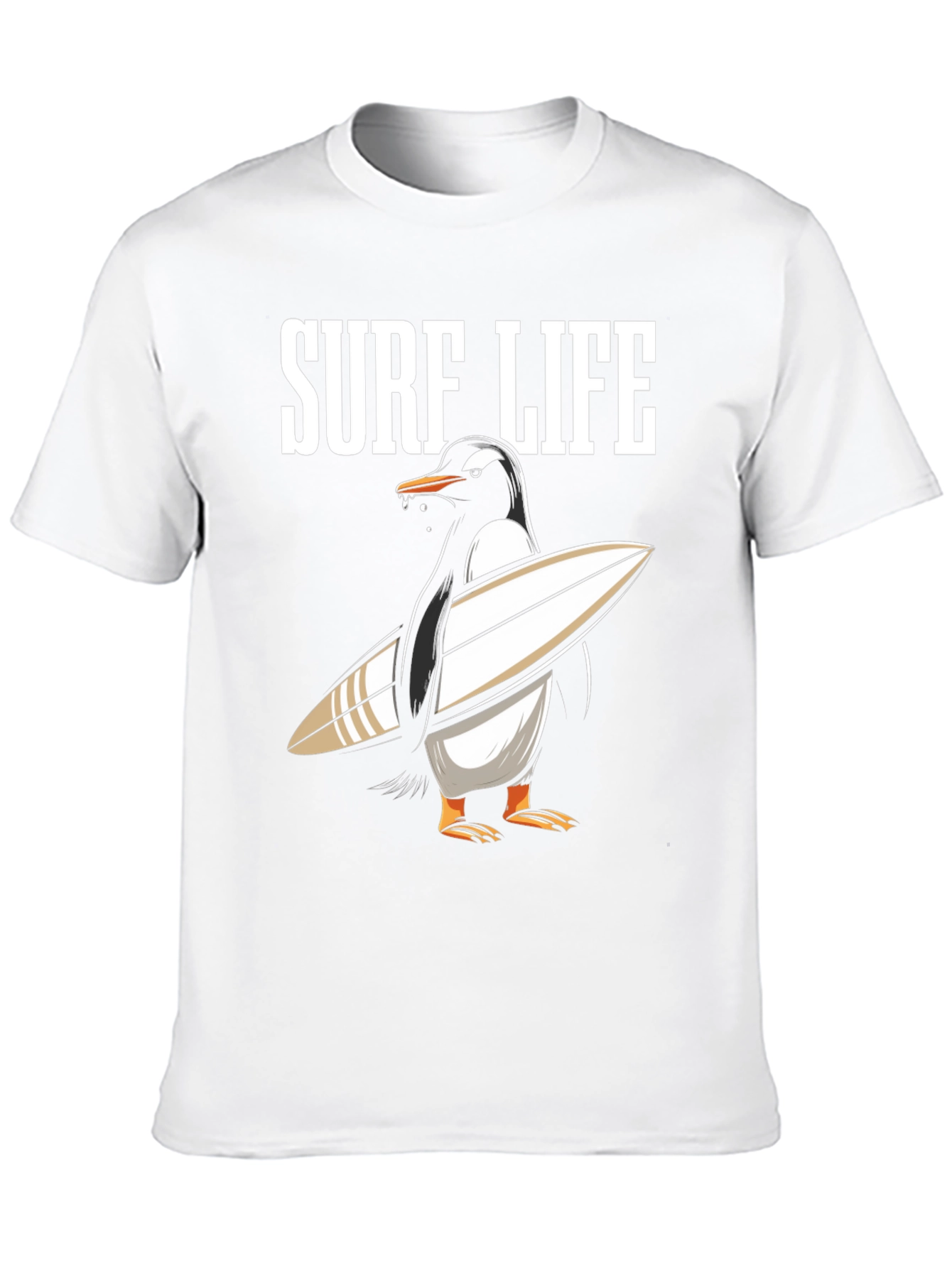Surf Life Penguin T-Shirt - Summer Fun