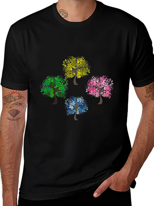 Colorful Tree T-Shirt Nature Inspired Tee