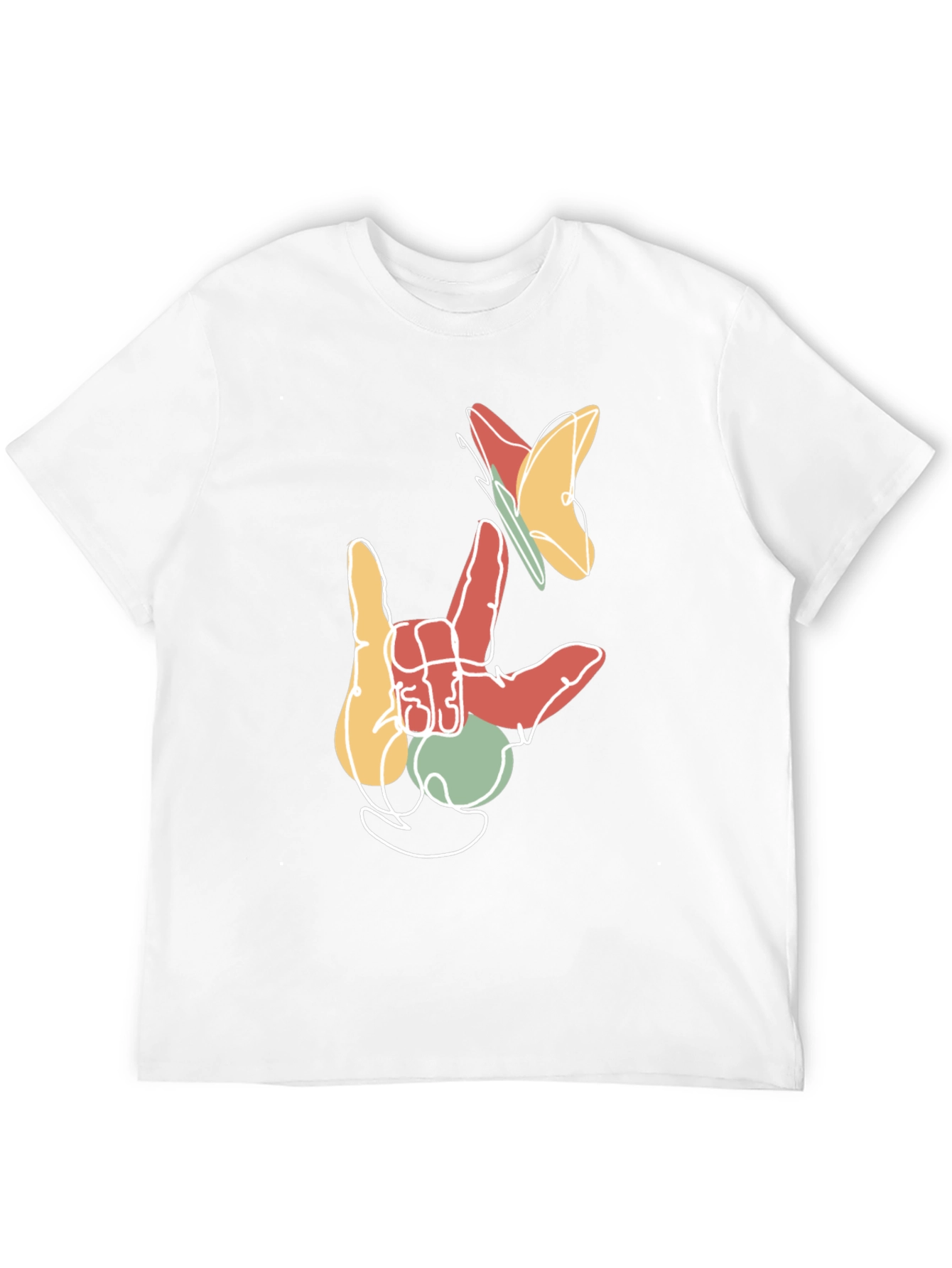 ASL I Love You Butterfly Graphic T-Shirt